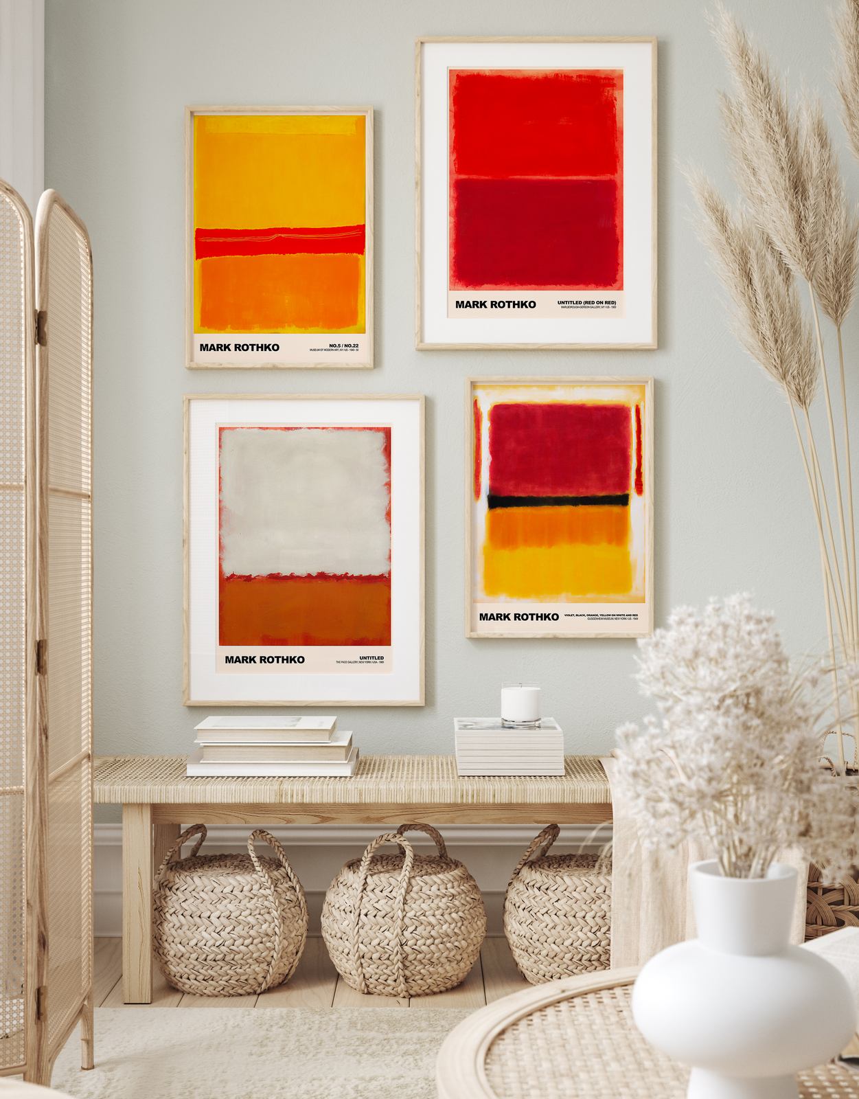 Affisch - Mark Rothko Collection / Set med 4