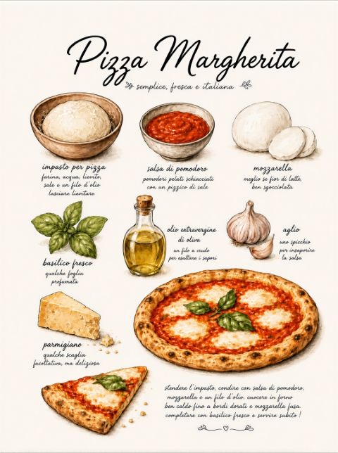 Poster - Pizza Margherita