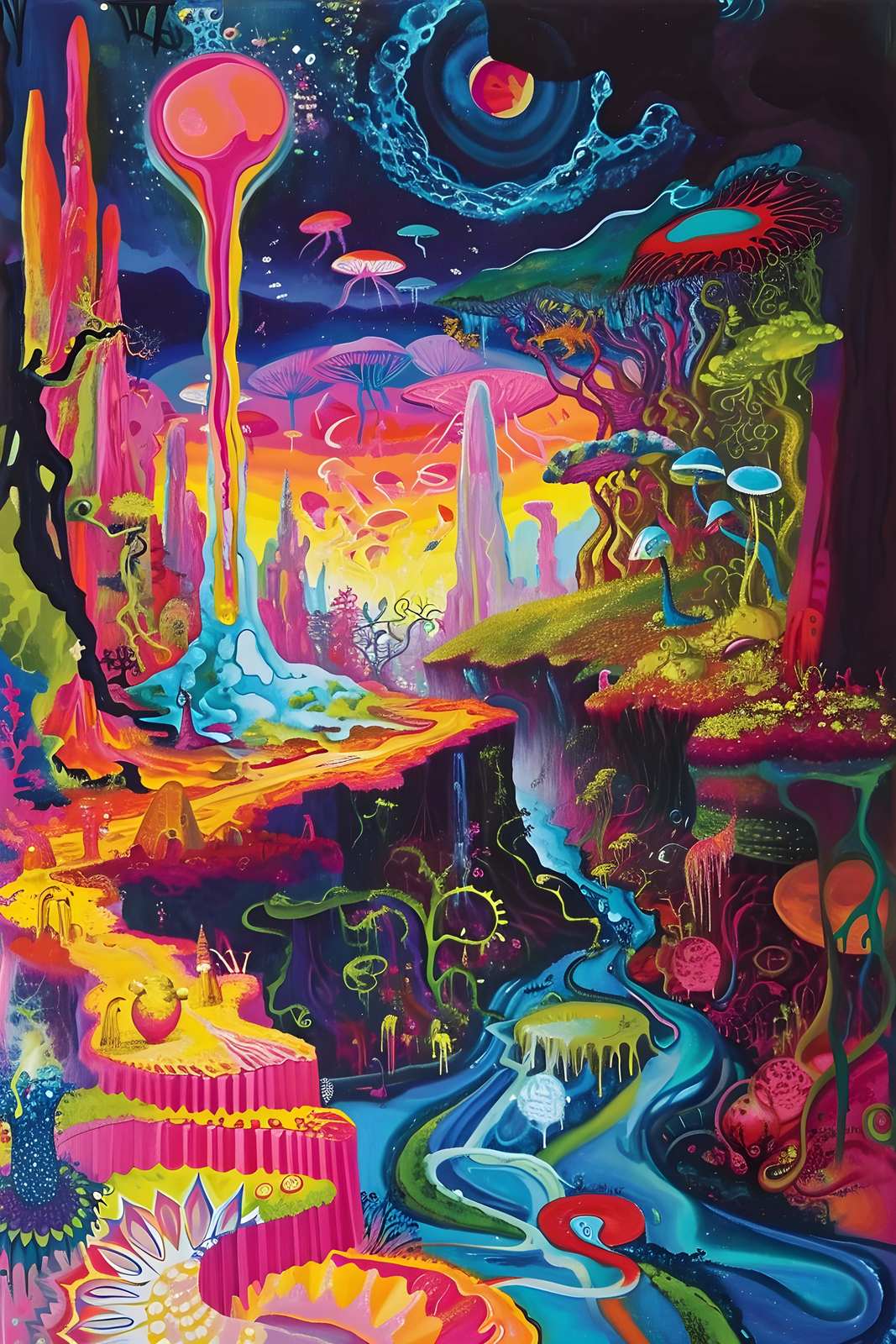 Poster - Surrealistiskt Landskap
