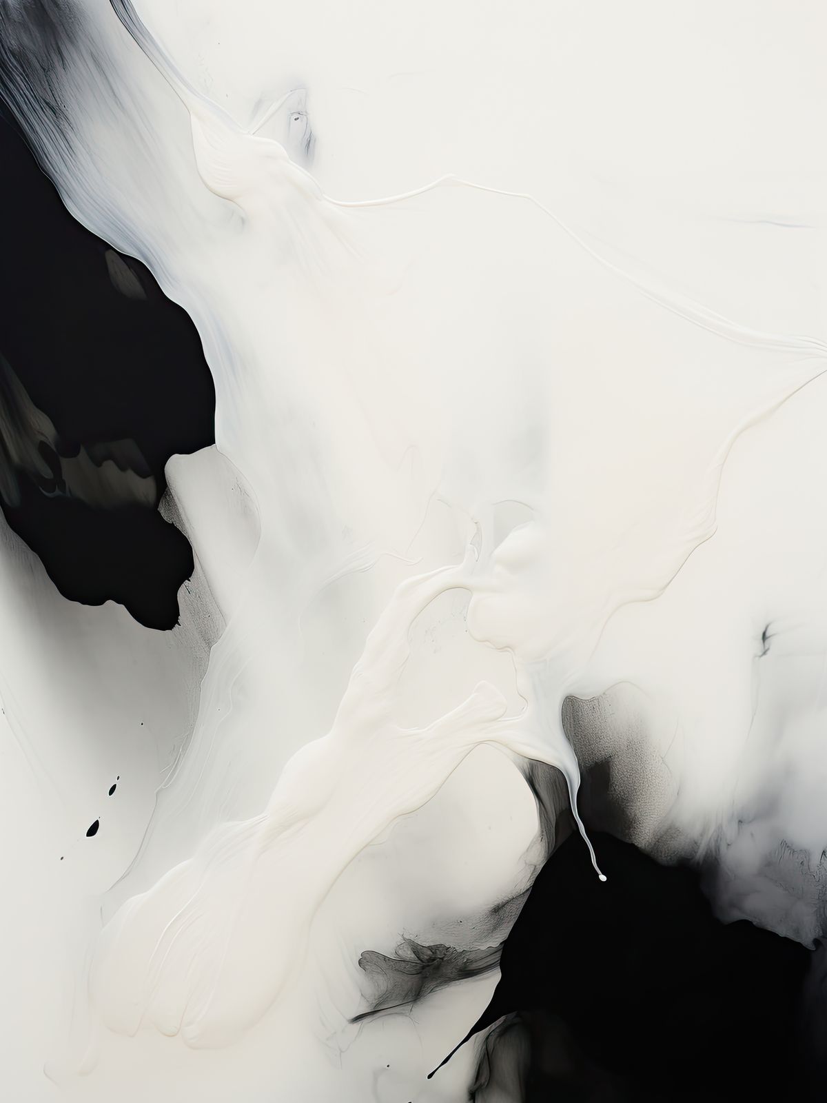 Poster - Abstrakt Svart och Vit