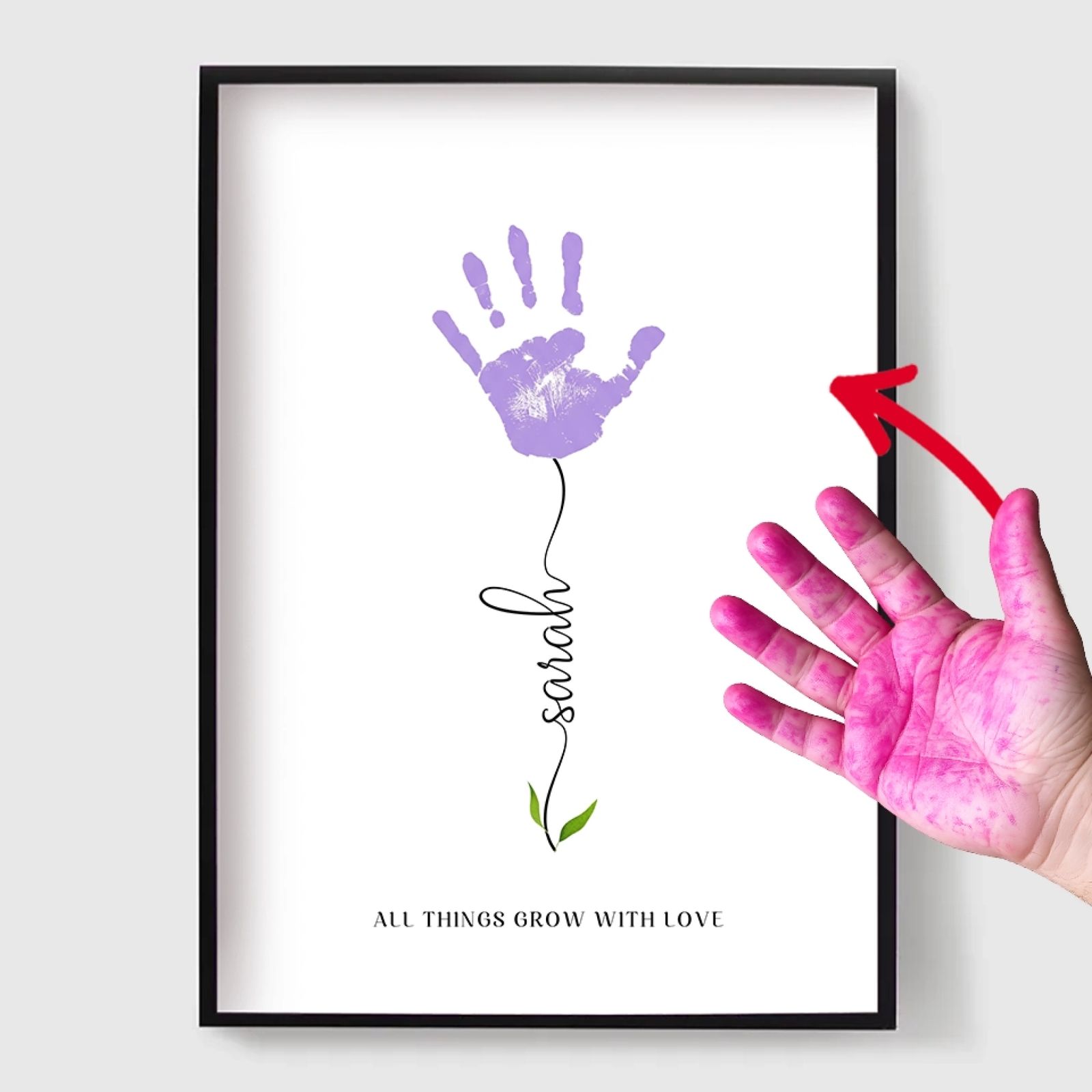 Personlig Poster - Gör Det Själv Barn Handavtryck Poster