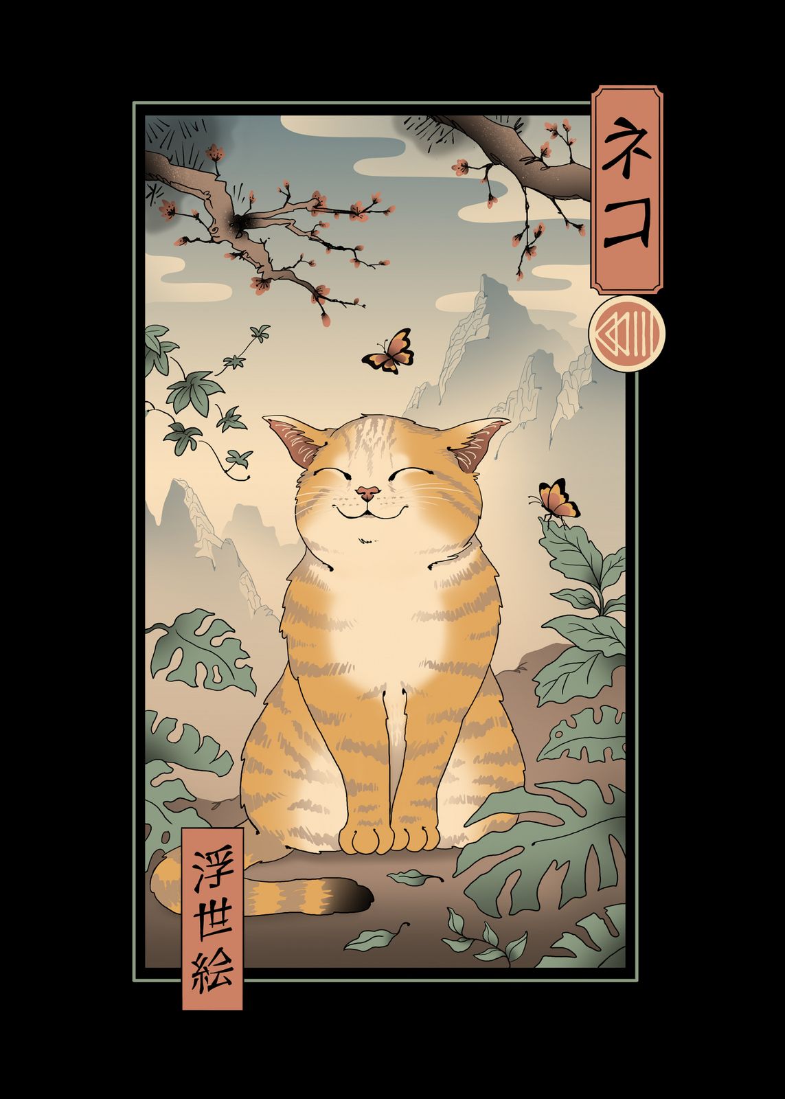 Poster - Japansk Kattkonst