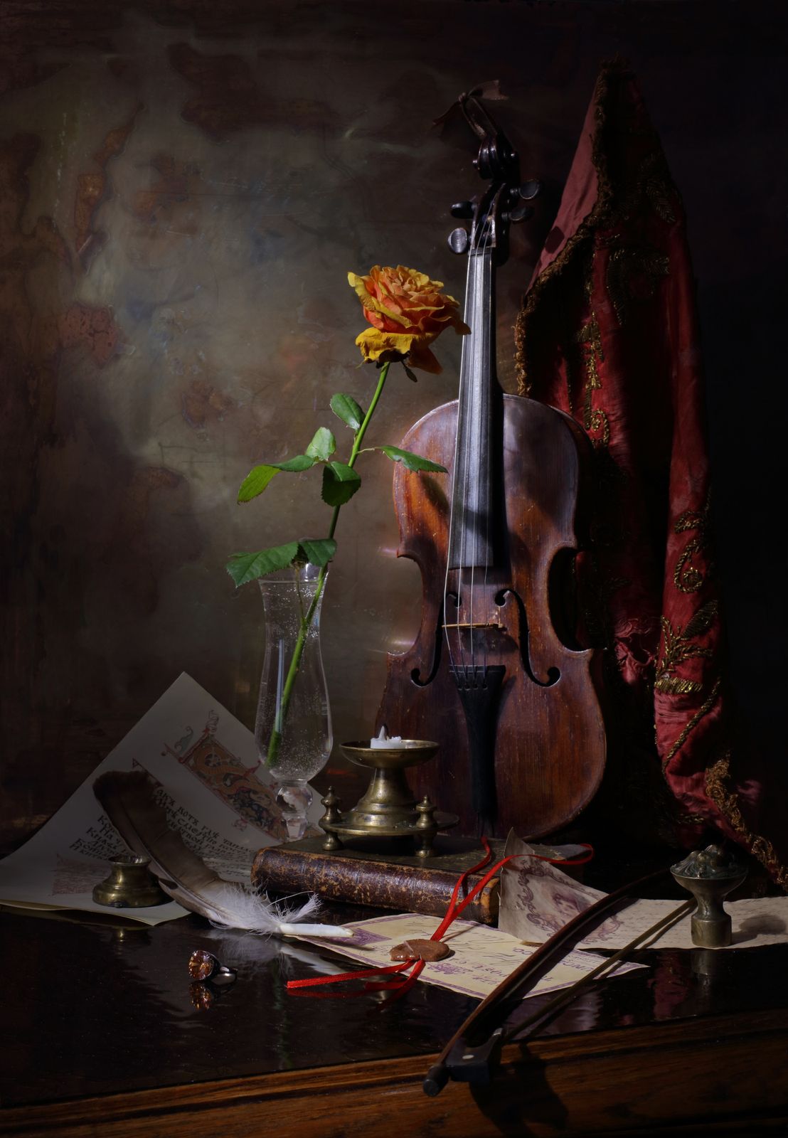 Poster - Still Life med Fiol