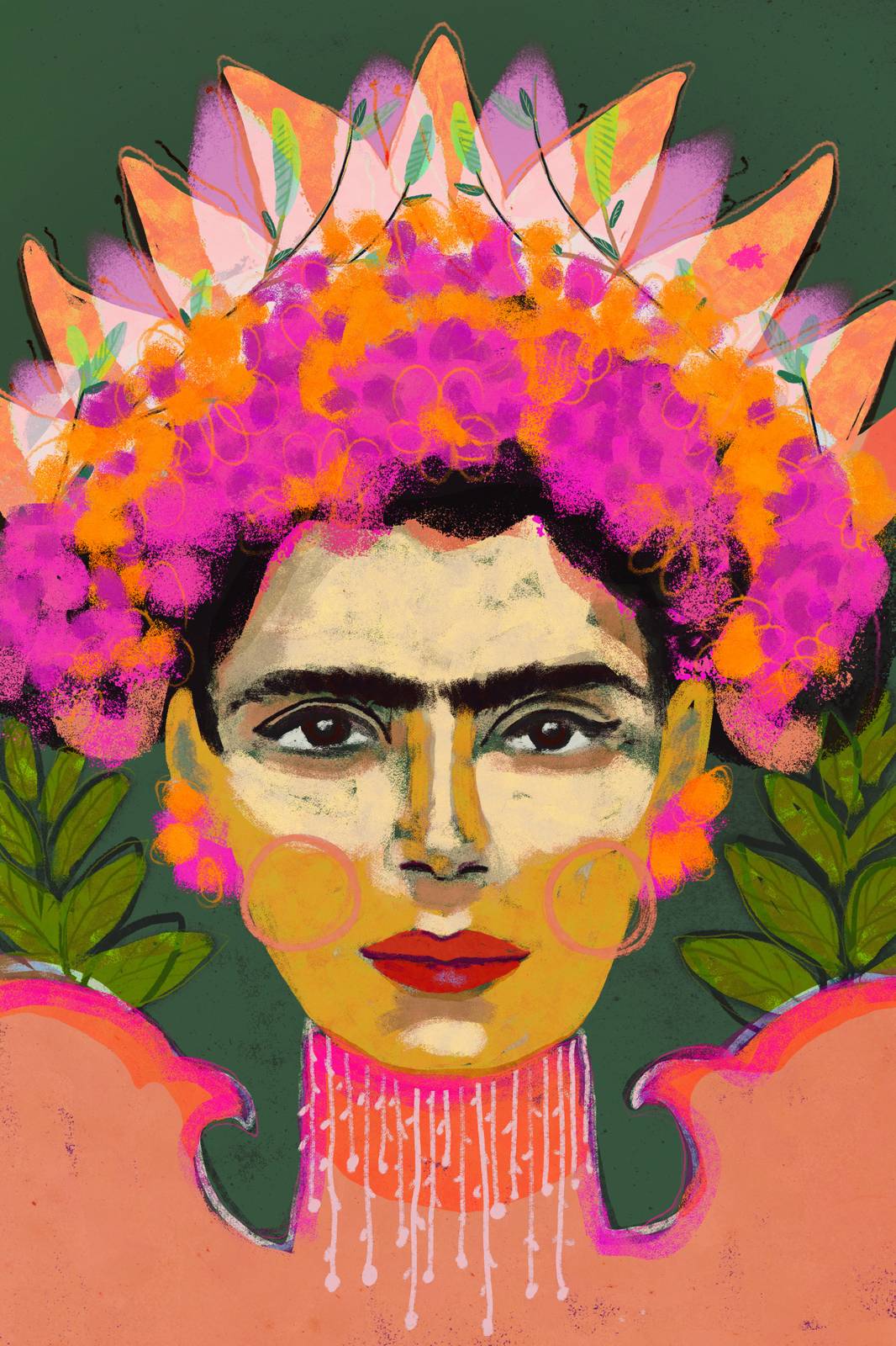 Poster - Frida Kahlo Porträtt