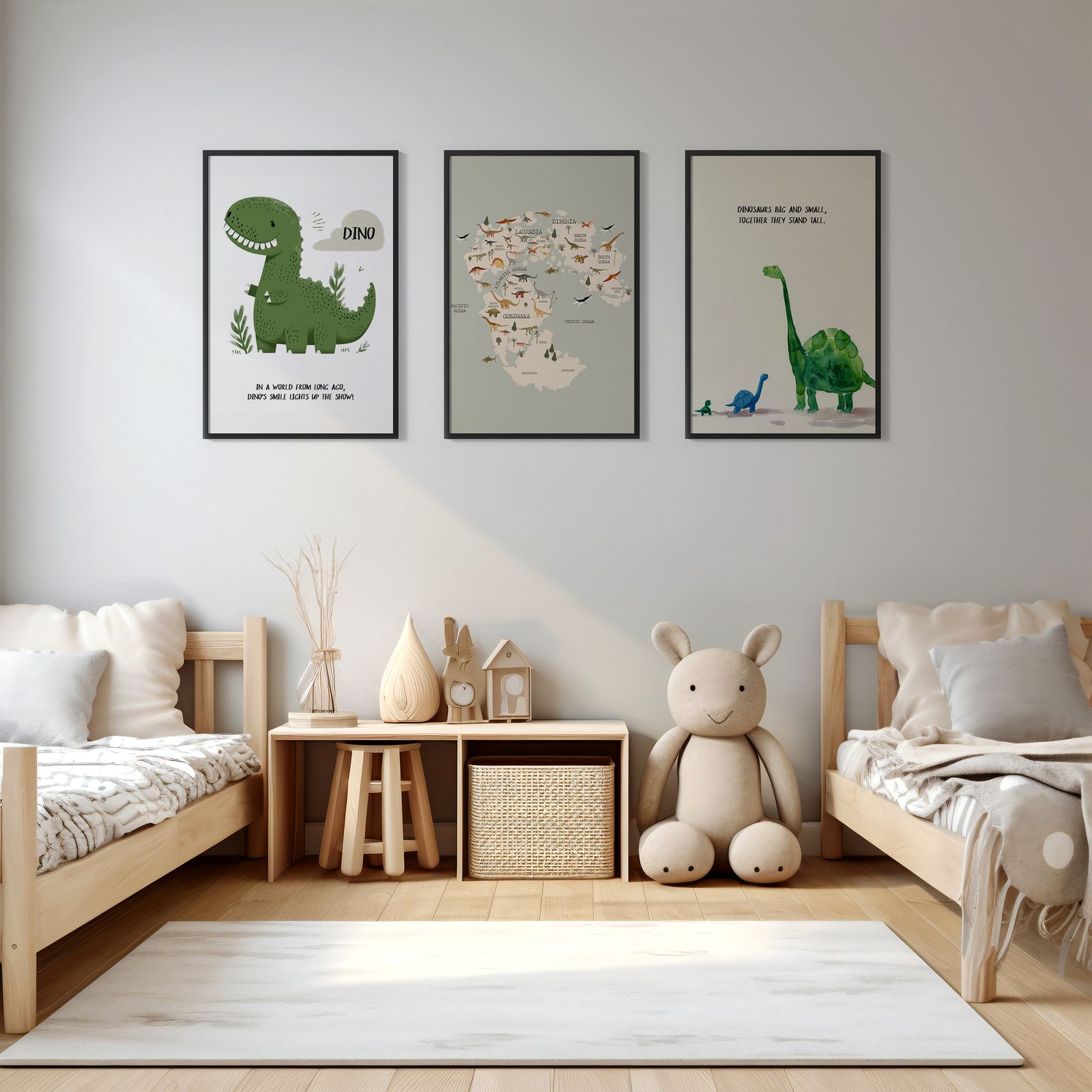 Poster - Dinosaurieäventyr / Set av 3