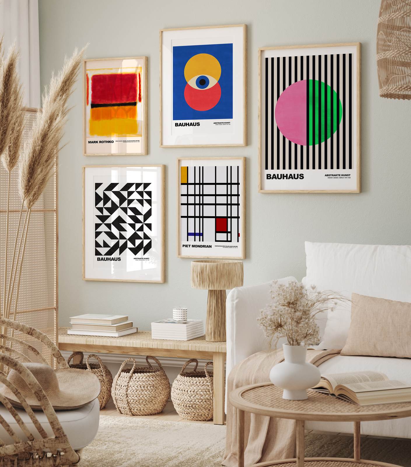 Poster - Bauhaus konstsamling / Set of 5