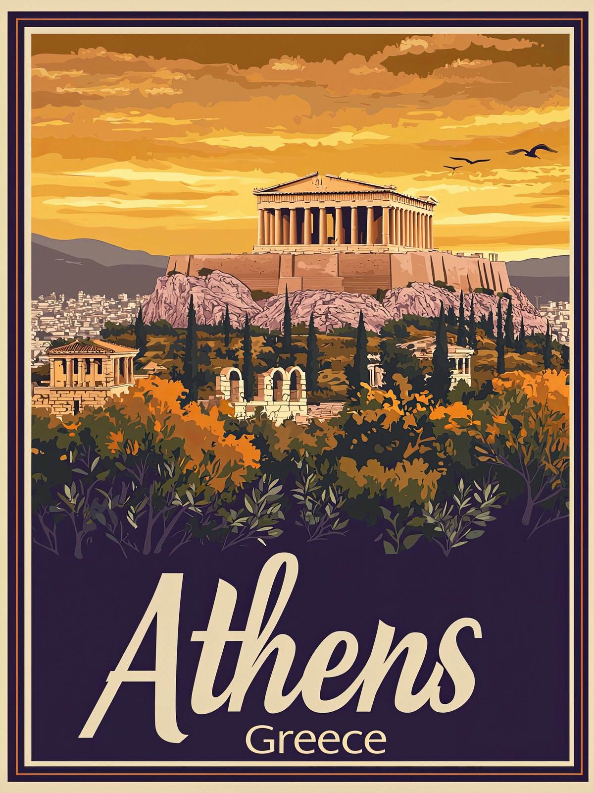 Poster - Aten Grekland