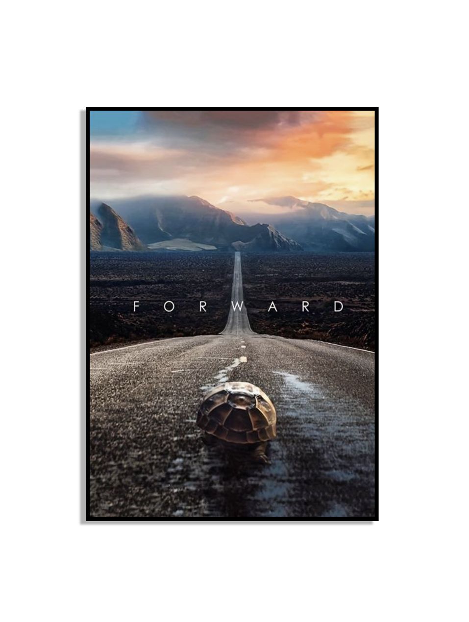 Framåt Resa Inspirerande Affisch
