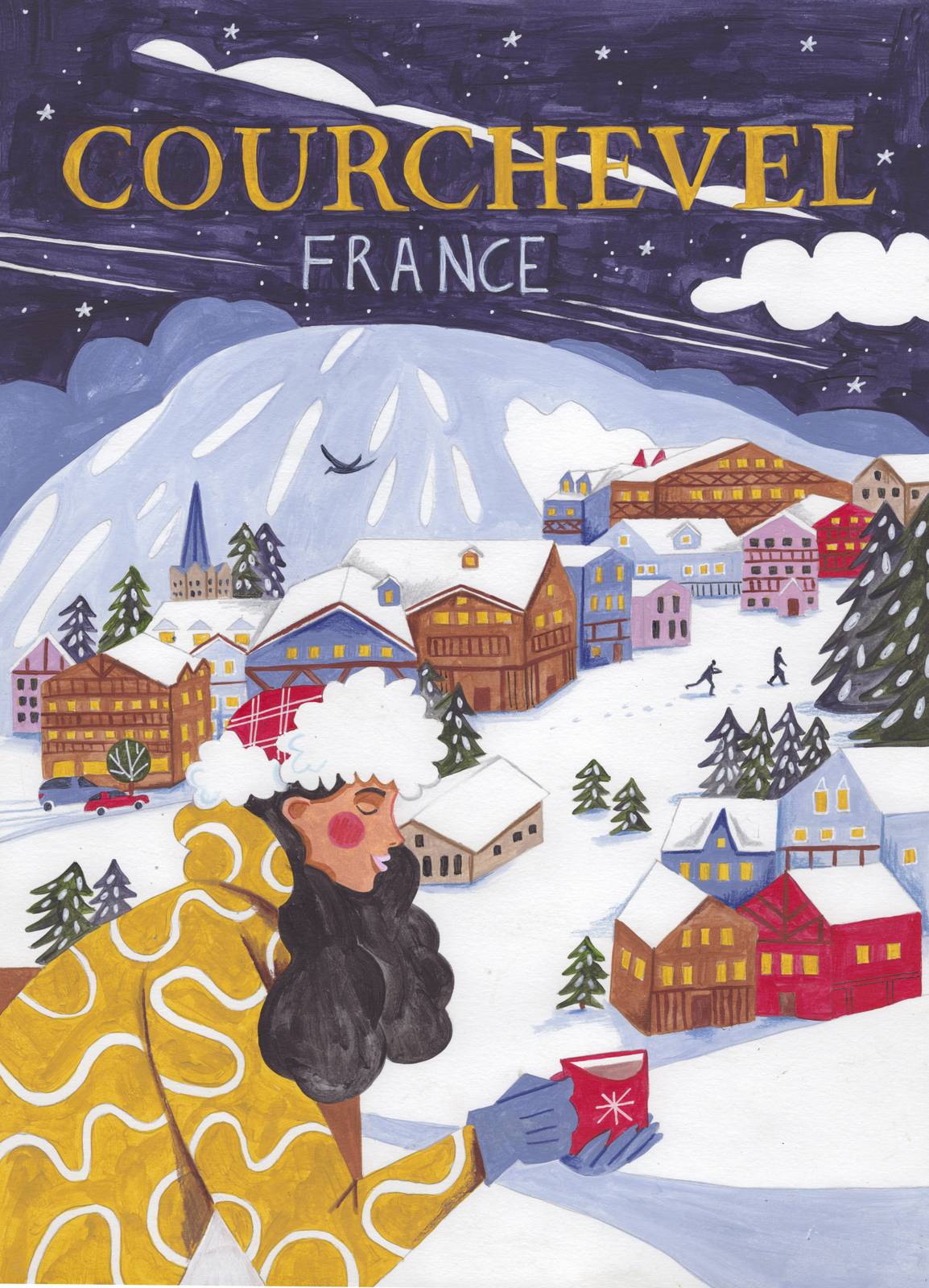 Poster - Courchevel Frankrike