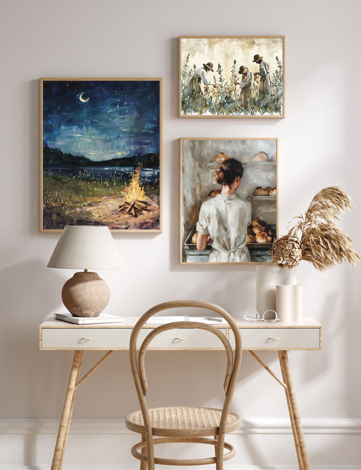 Poster - Natt och Dagscener / Set av 3