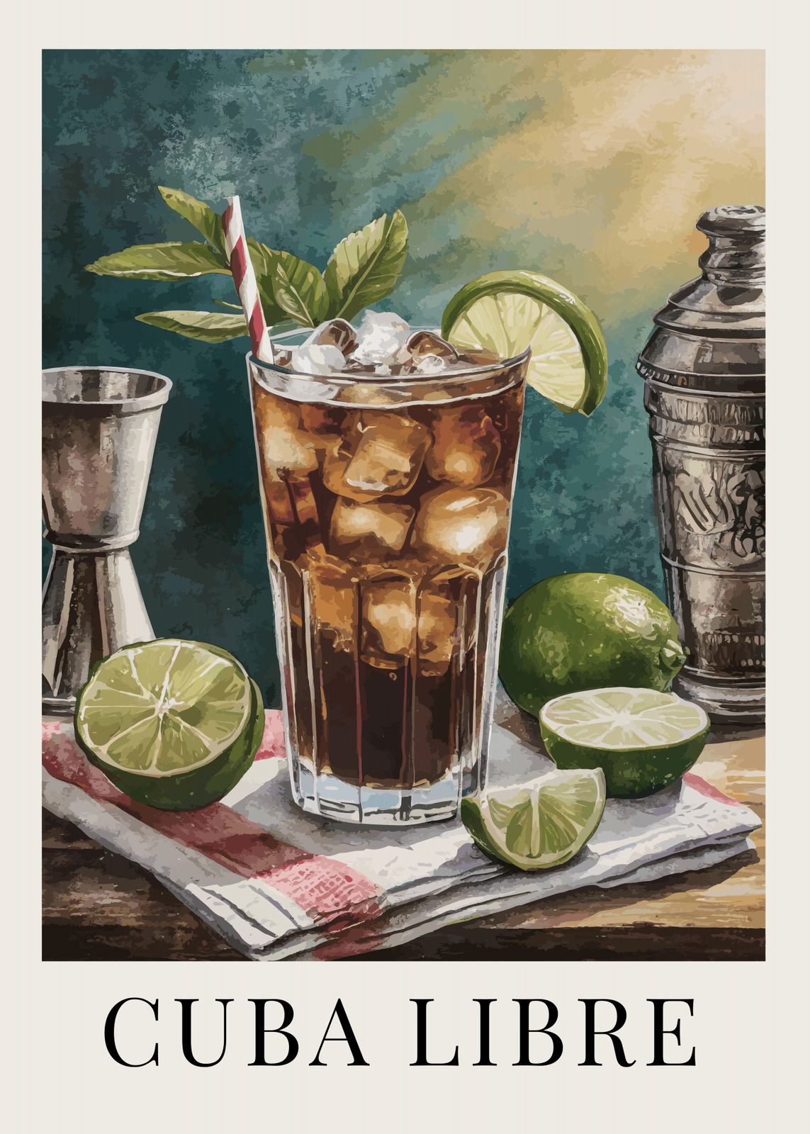 Poster - Cuba Libre Cocktail