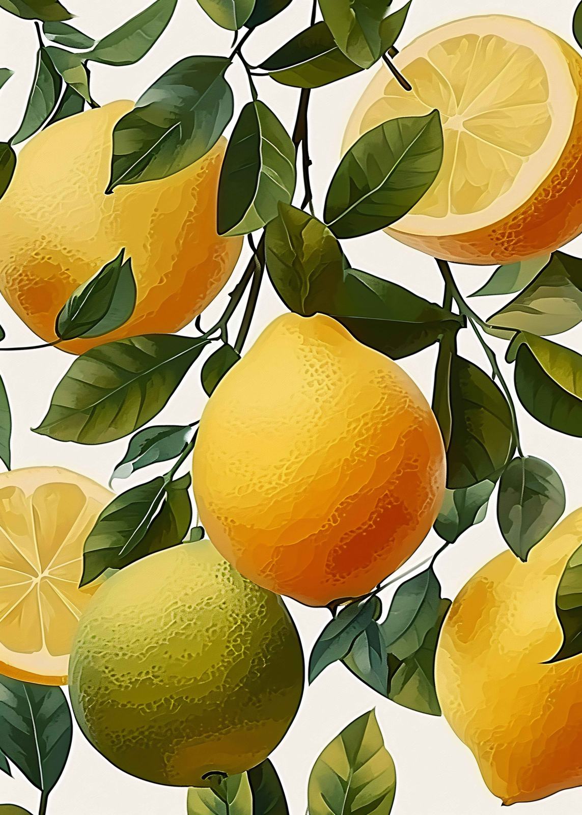 Poster - Citrusfrukter