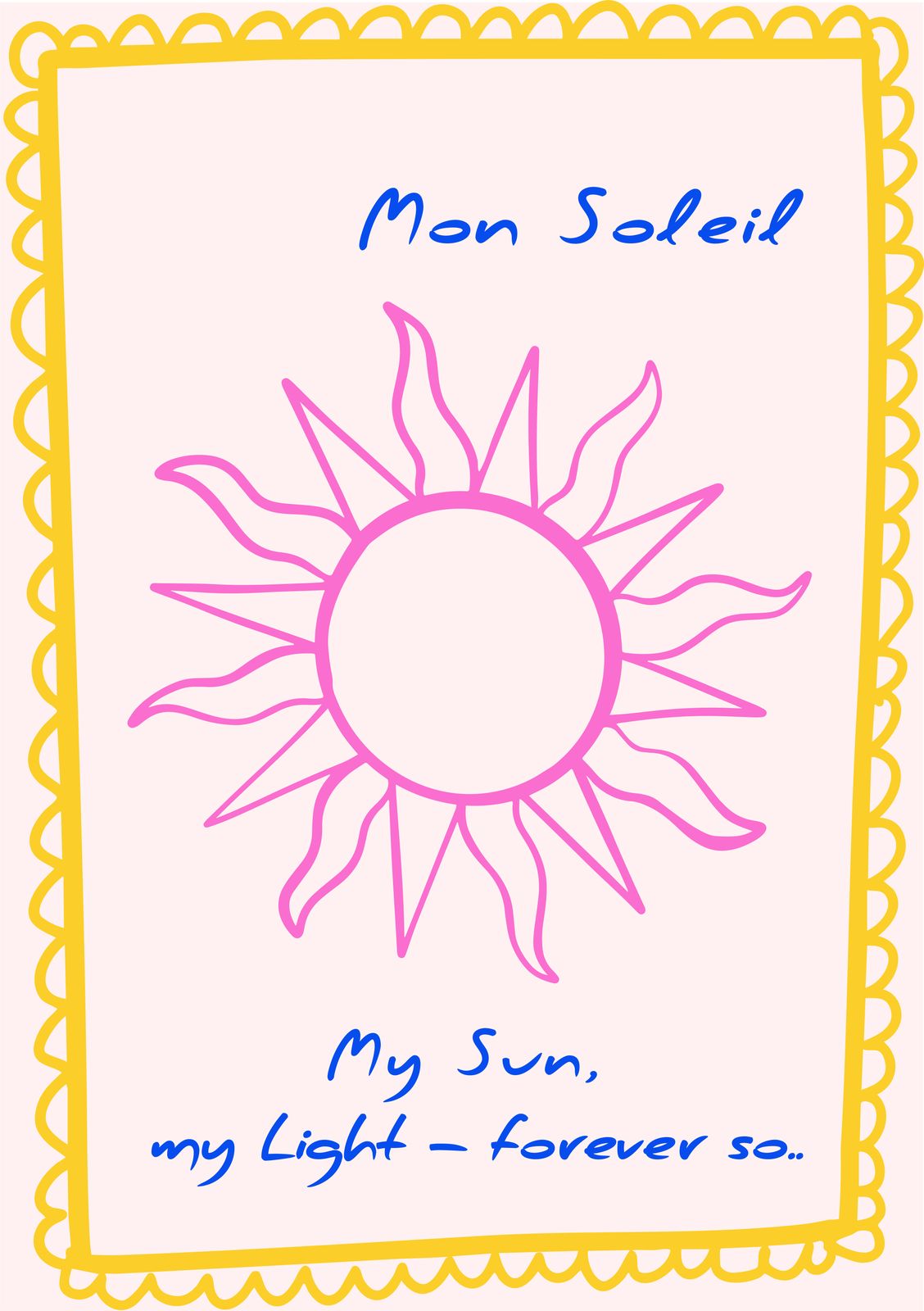 Poster - Mon Soleil