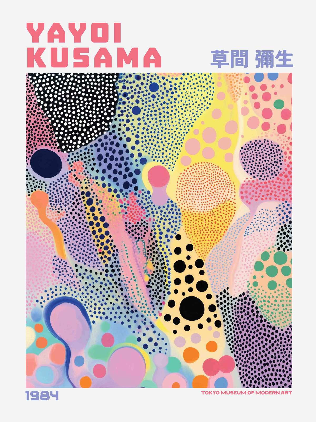 Poster - Yayoi Kusama Tokyo Museum Konst
