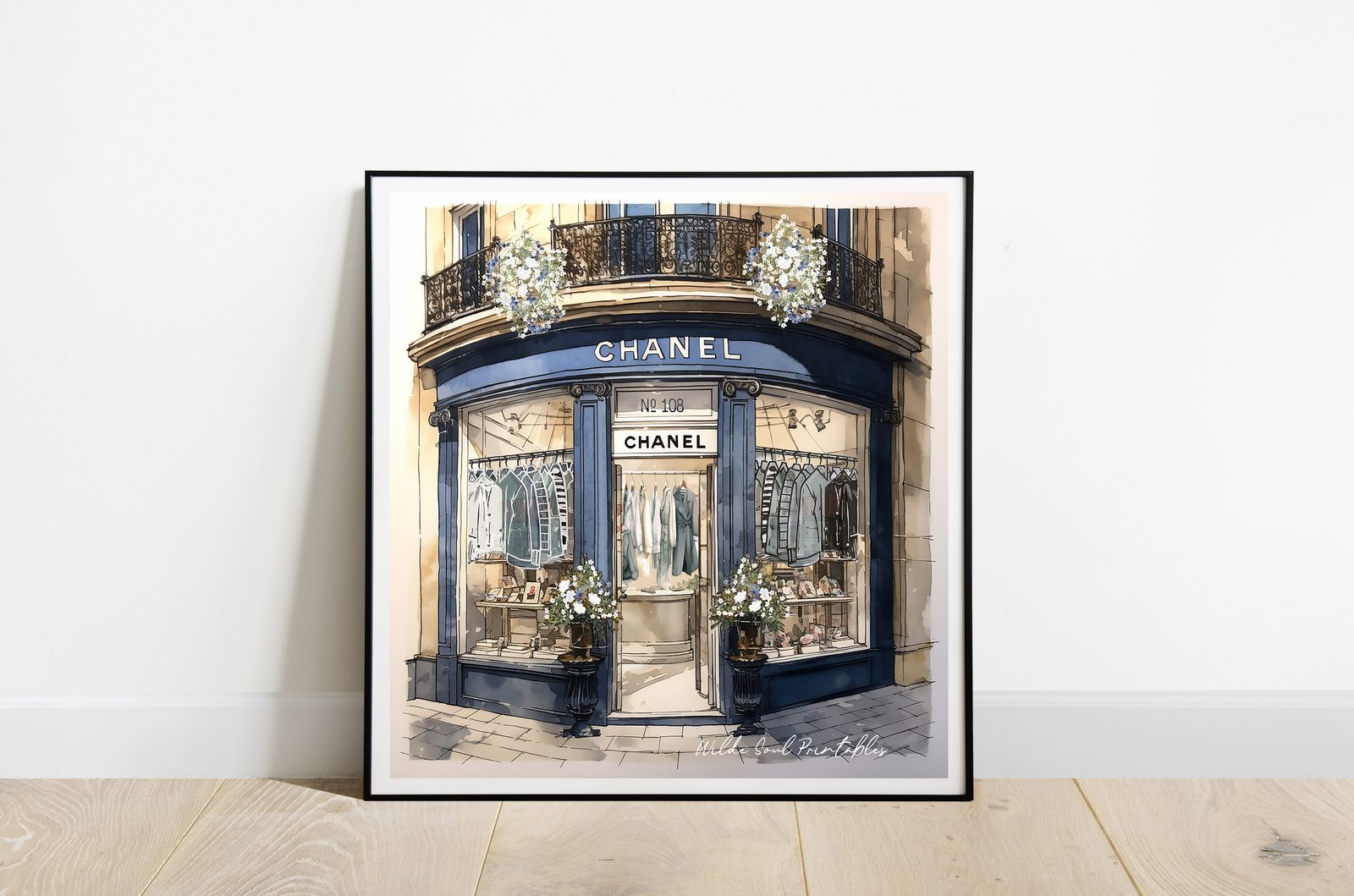 Chanel Modebutik Poster