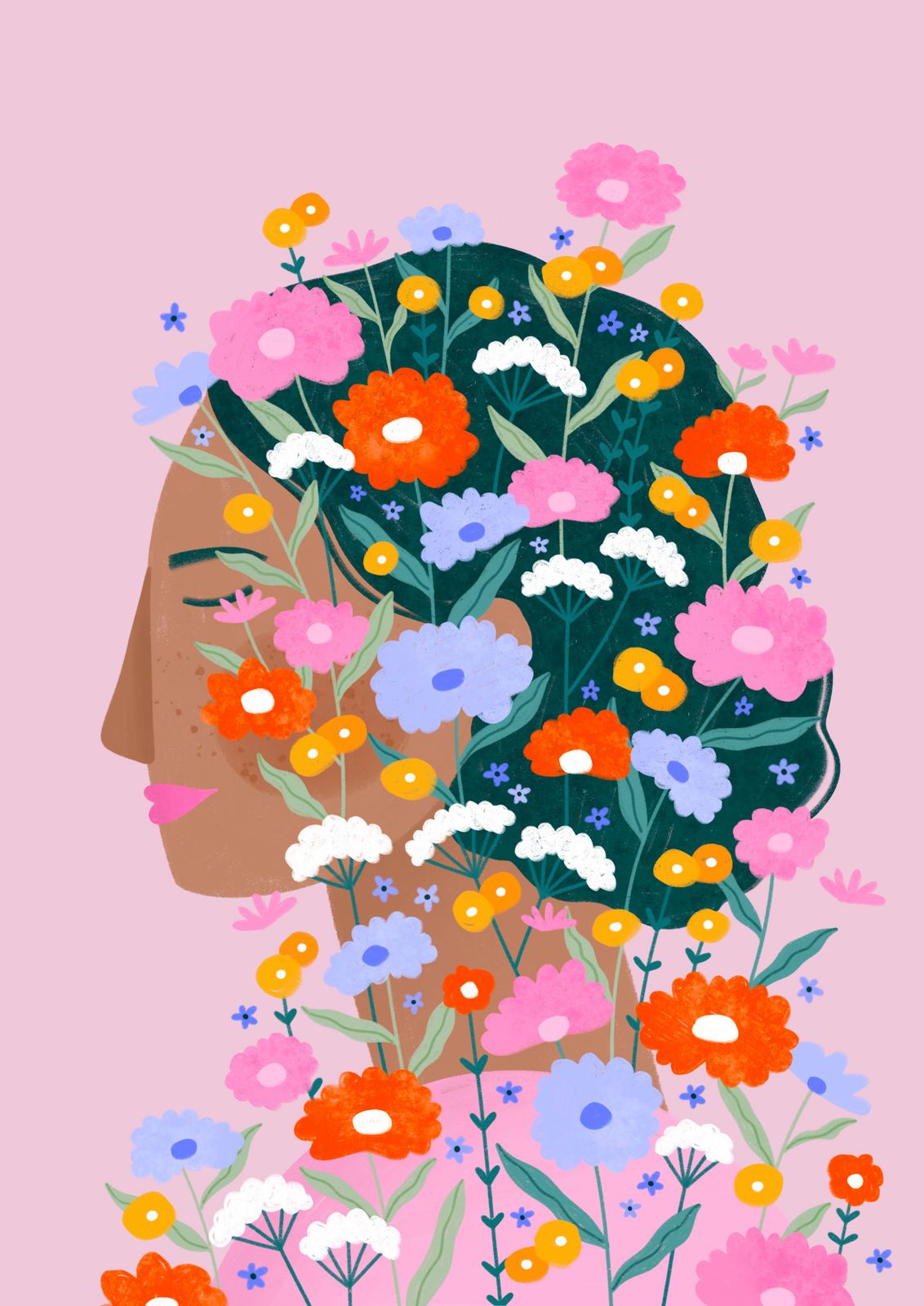 Poster - Blomsterporträtt