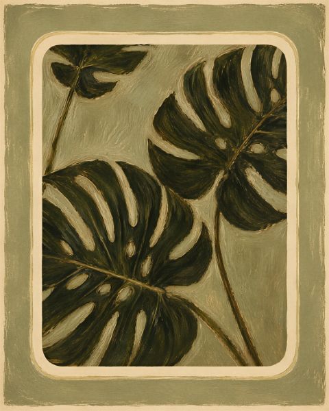 Poster - Tropiskt Blad Konst