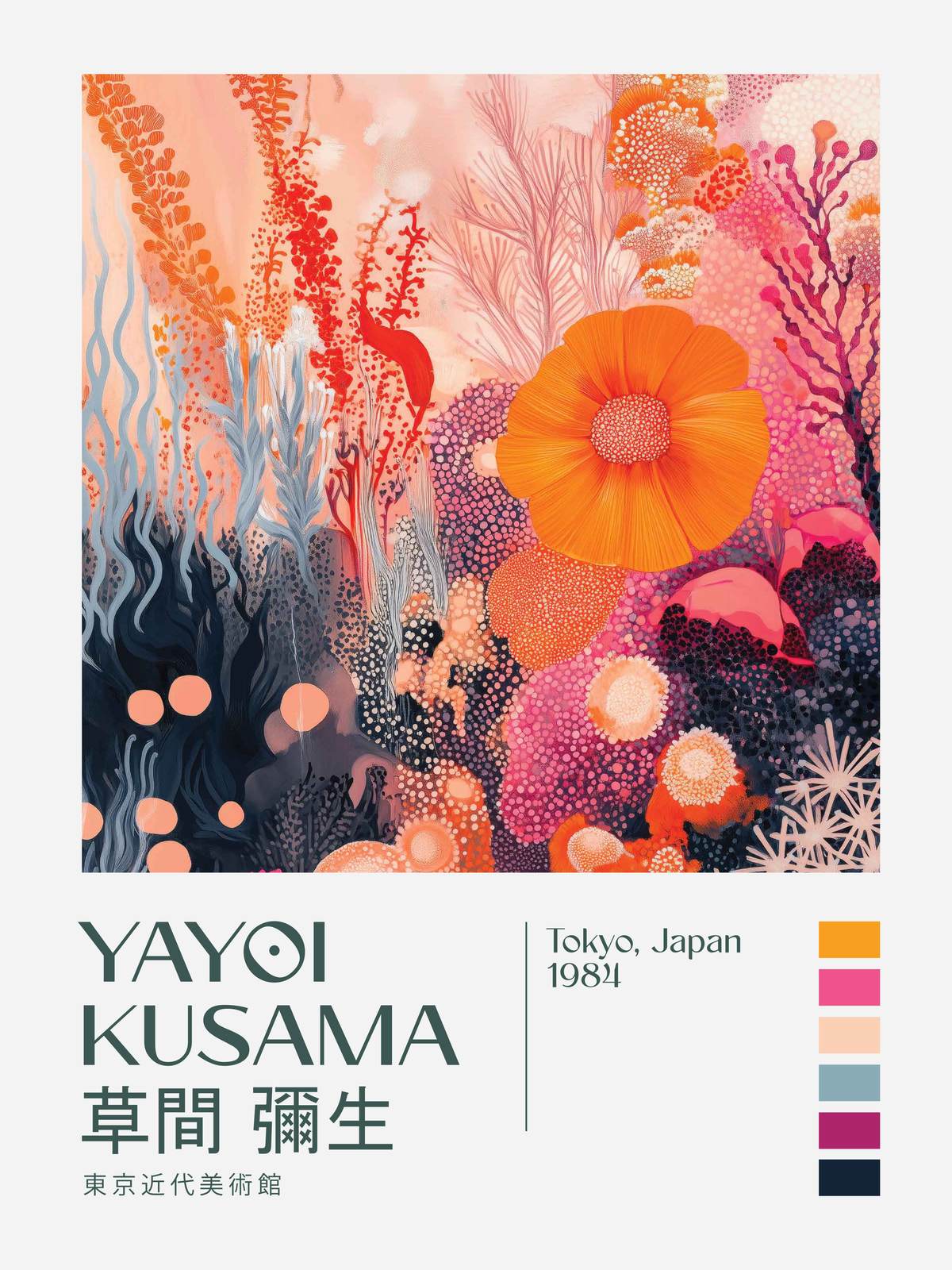 Poster - Yayoi Kusama konst