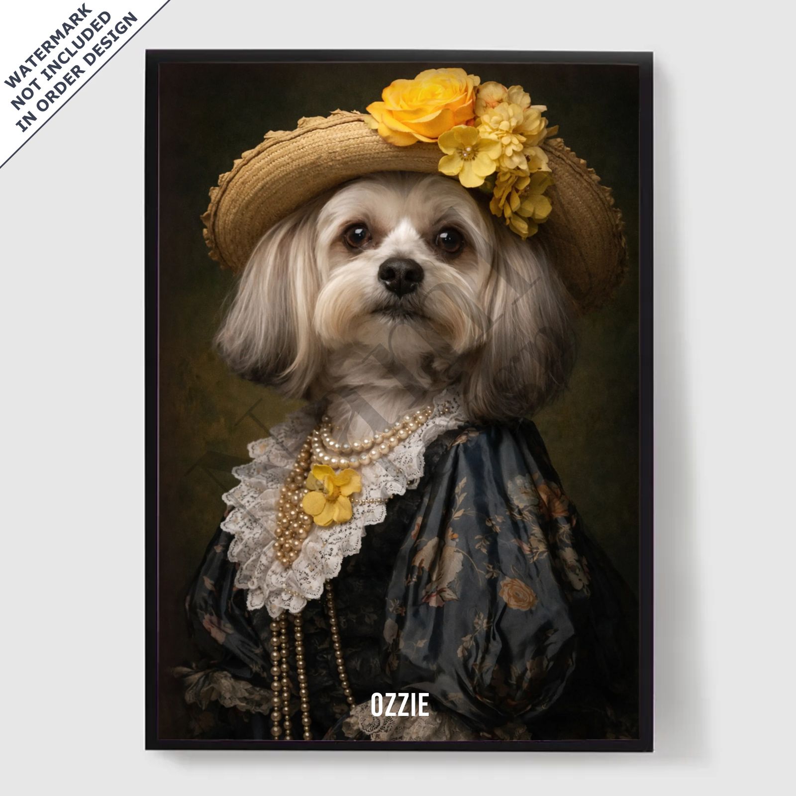 Personlig Poster - Husdjursdamen av den Gula Rosen - AI Poster