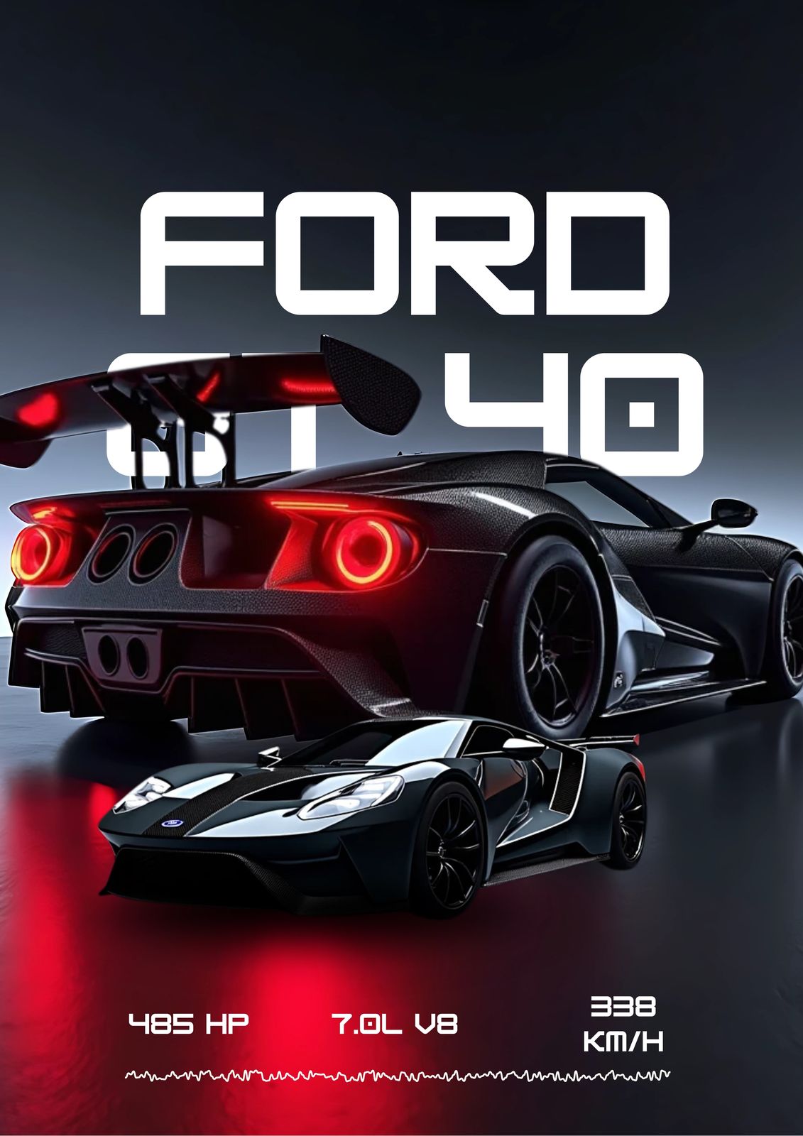 Poster - Ford GT40 Hyllning