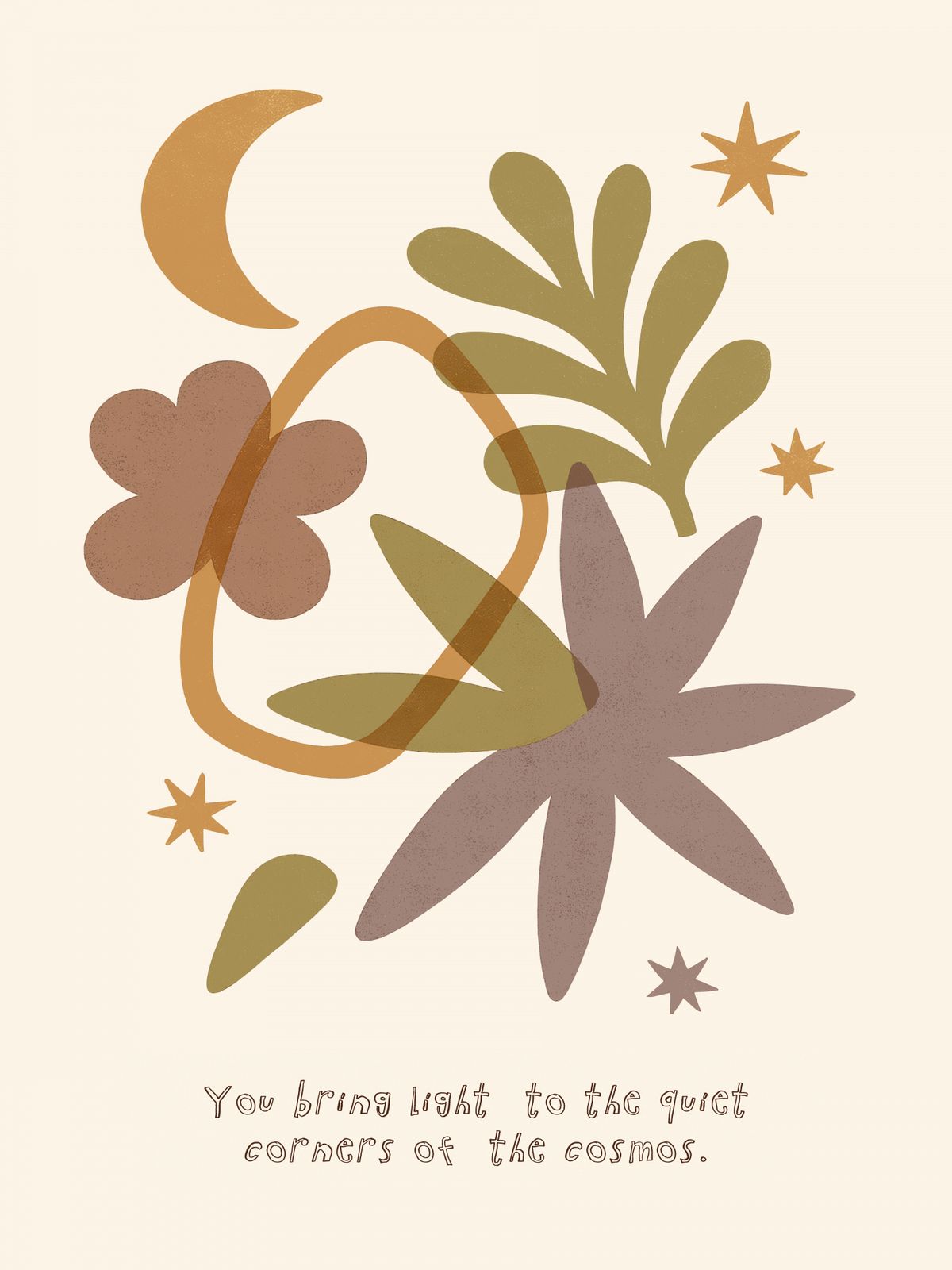 Poster - Kosmisk Blomsterdesign