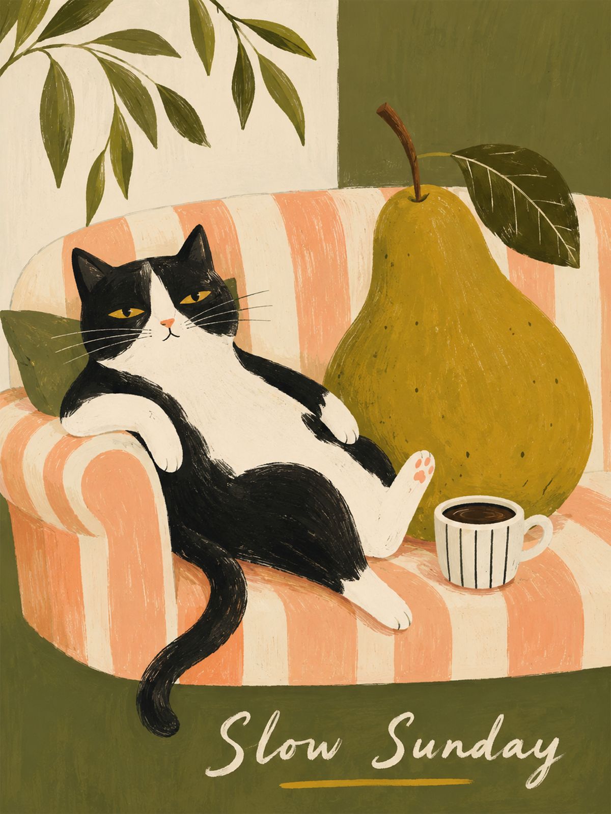 Poster - Slow Sunday Cat
