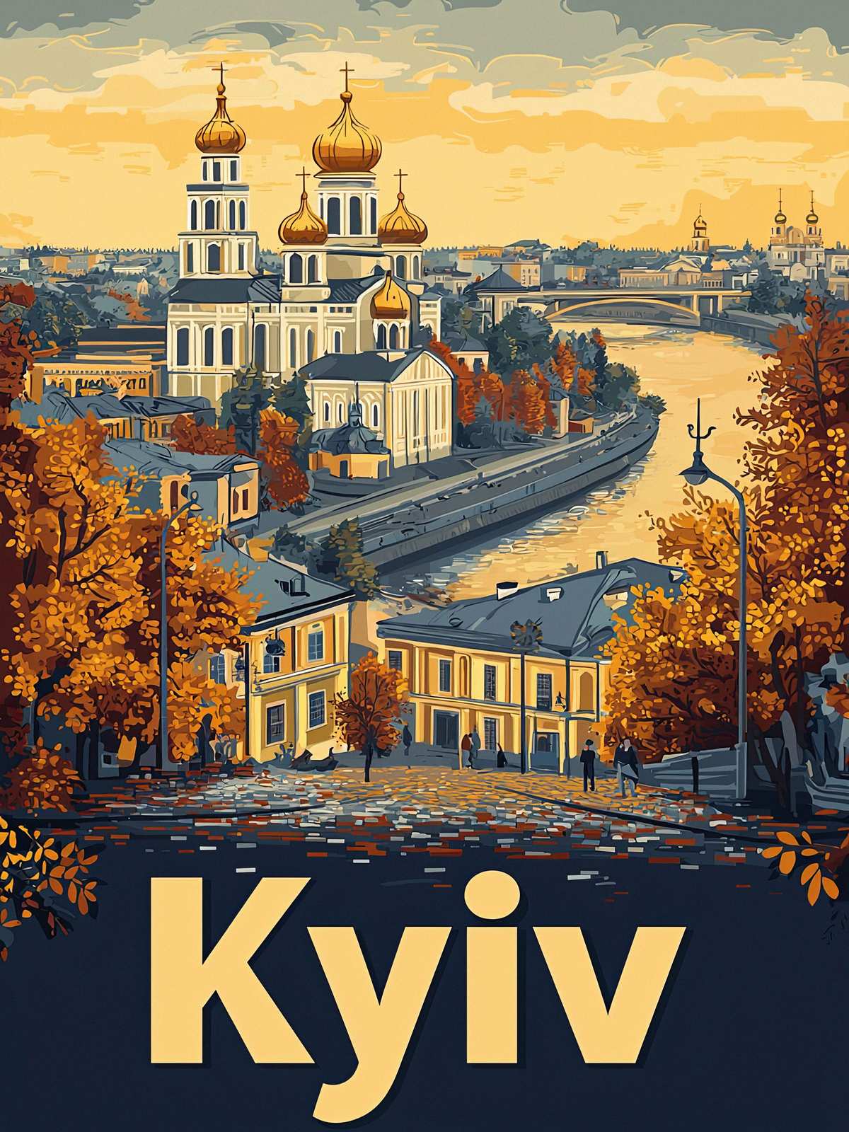 Poster - Vy över Kyiv