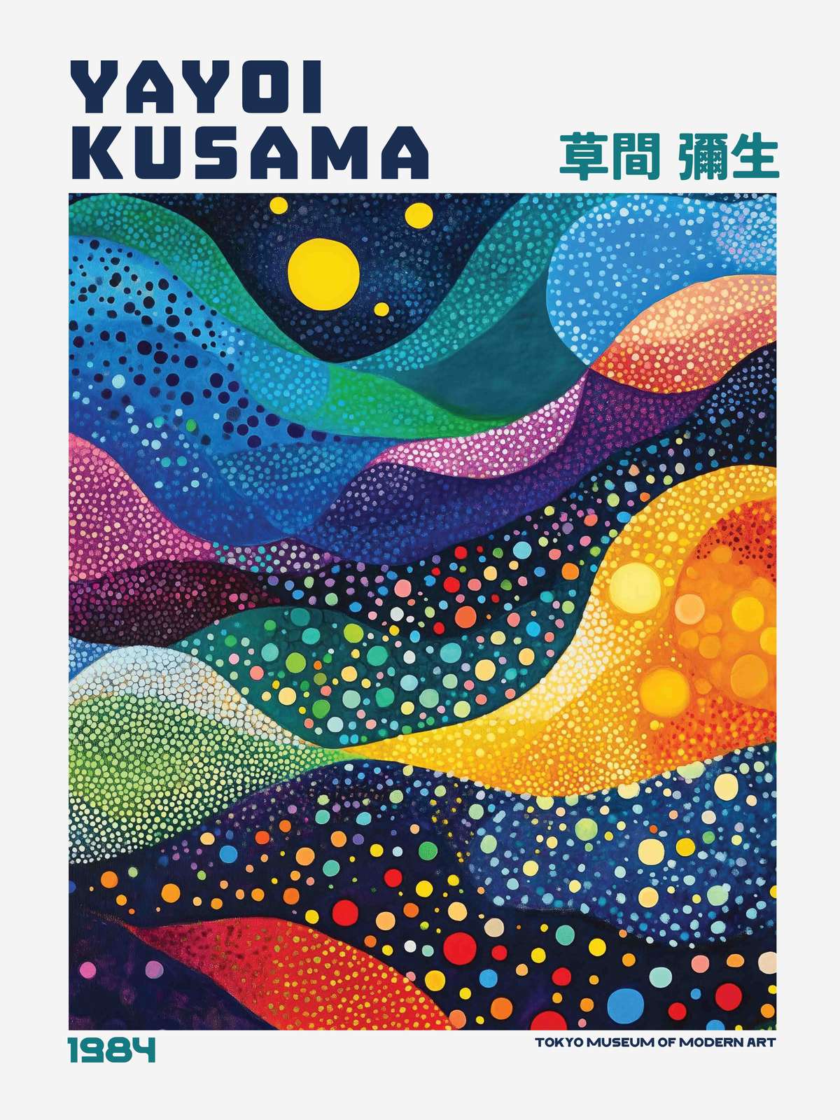 Poster - Yayoi Kusama Abstrakt 1984