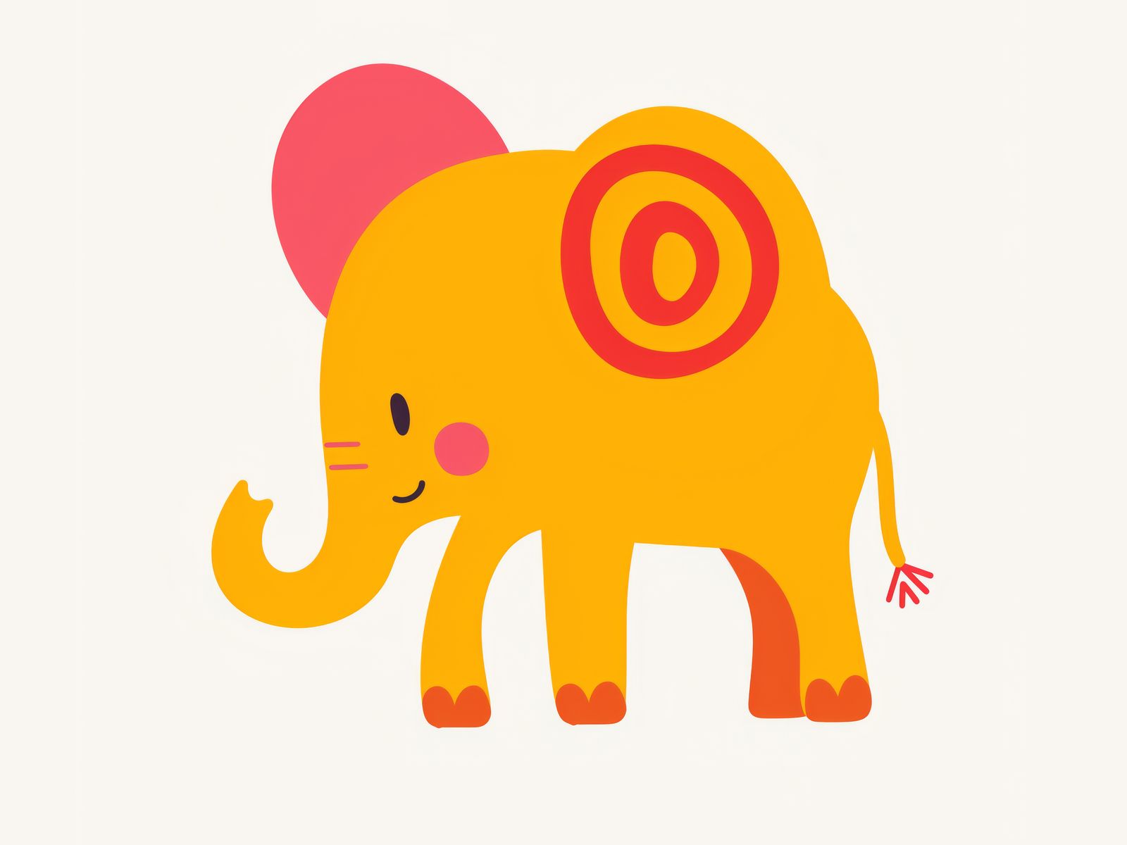 Poster - Lekfull Elefant