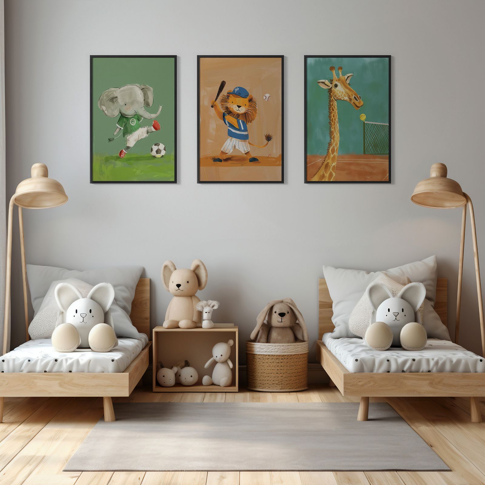 Poster - Sportdjur / Set av 3