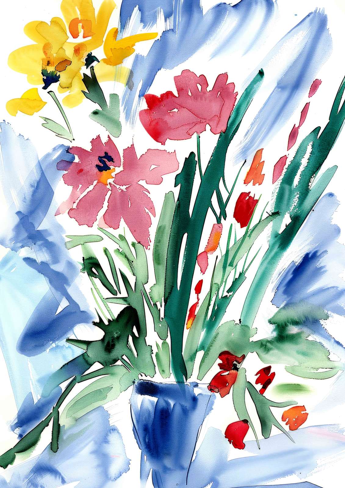 Affisch - Blomkonst
