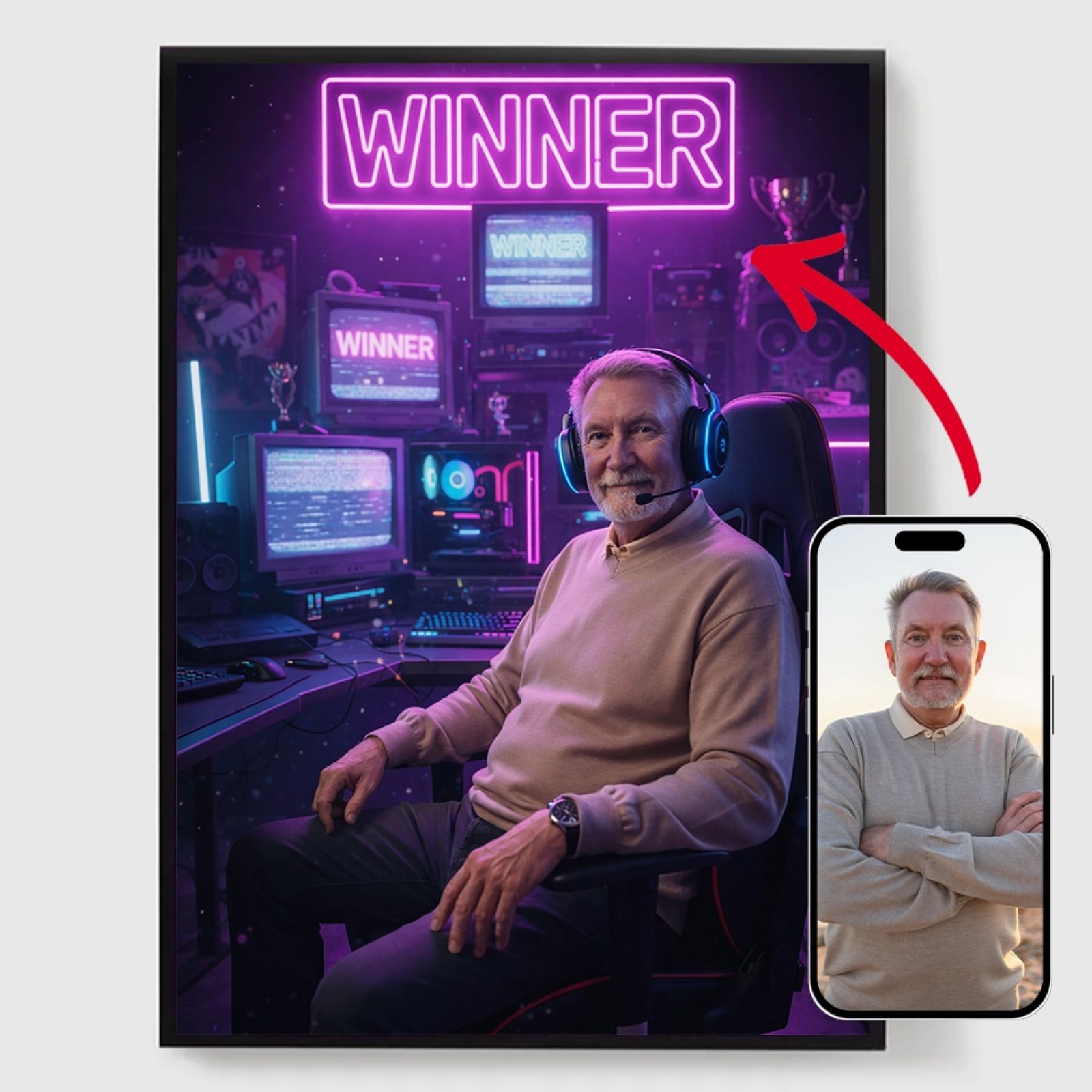 Personlig Poster - Pro Gamer - AI Poster