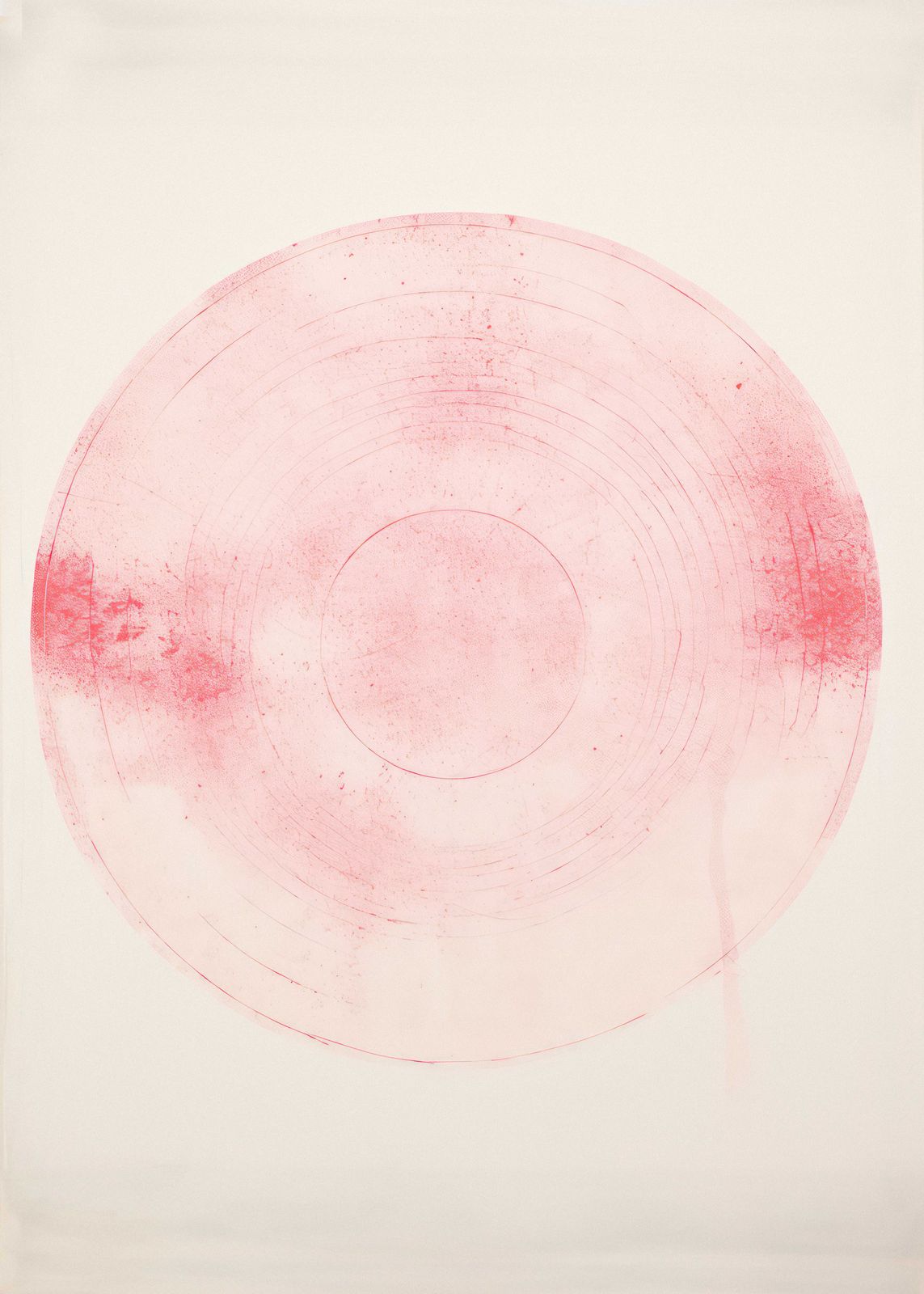 Poster - Abstrakt Rosa Cirkel