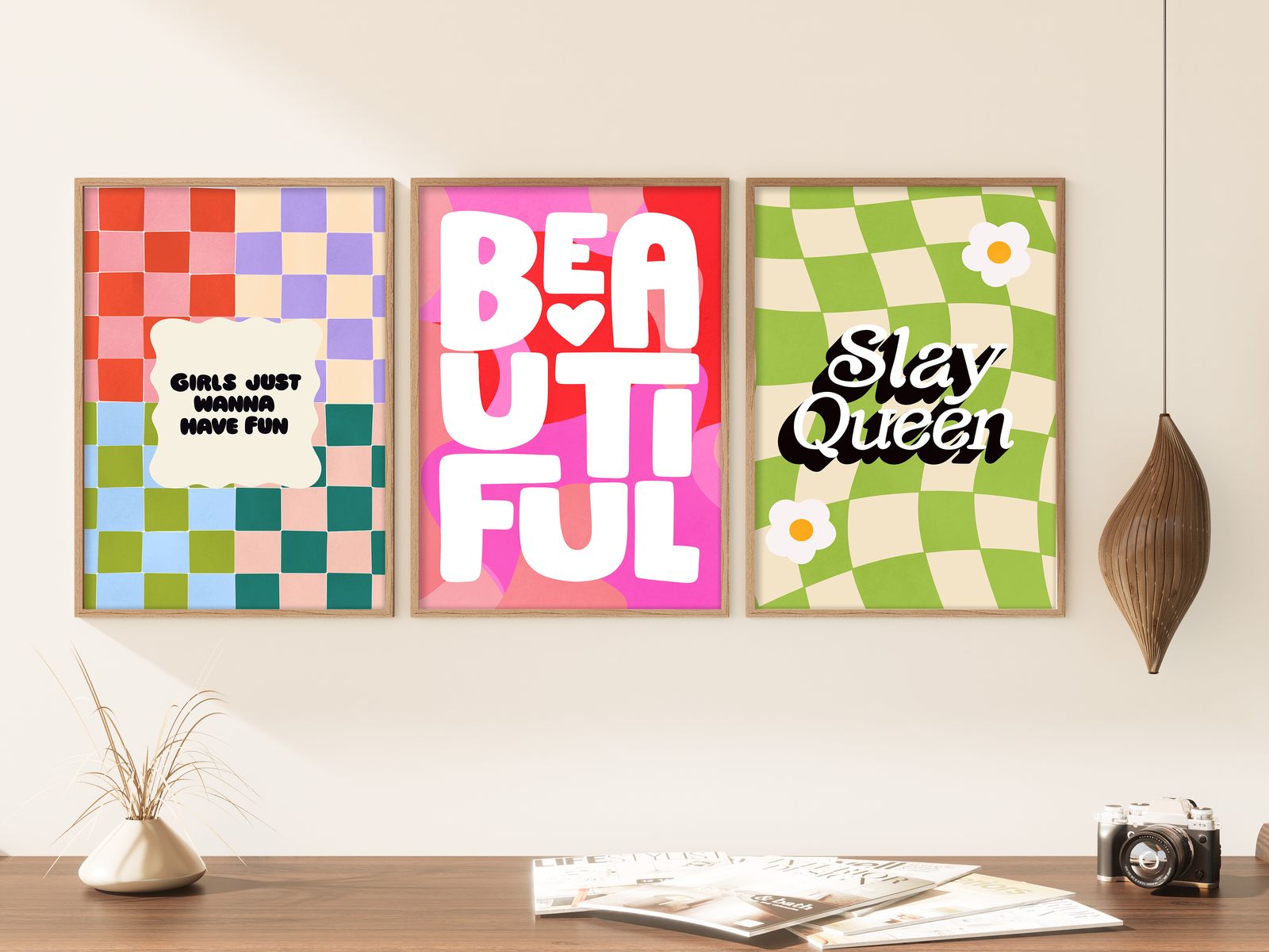 Poster - Vacker Roligt / Set av 3