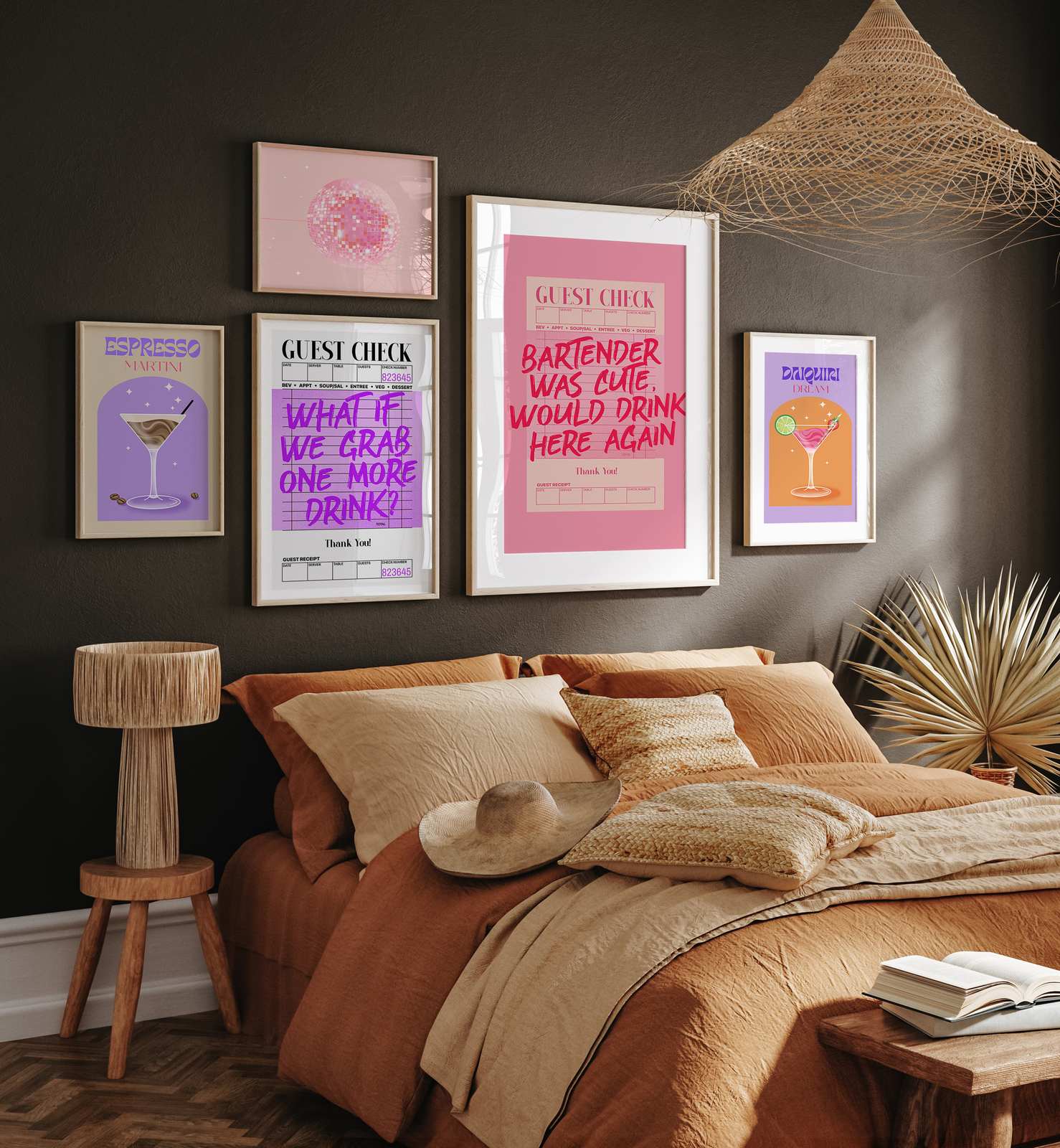Poster - Cocktail Collection / Set av 5