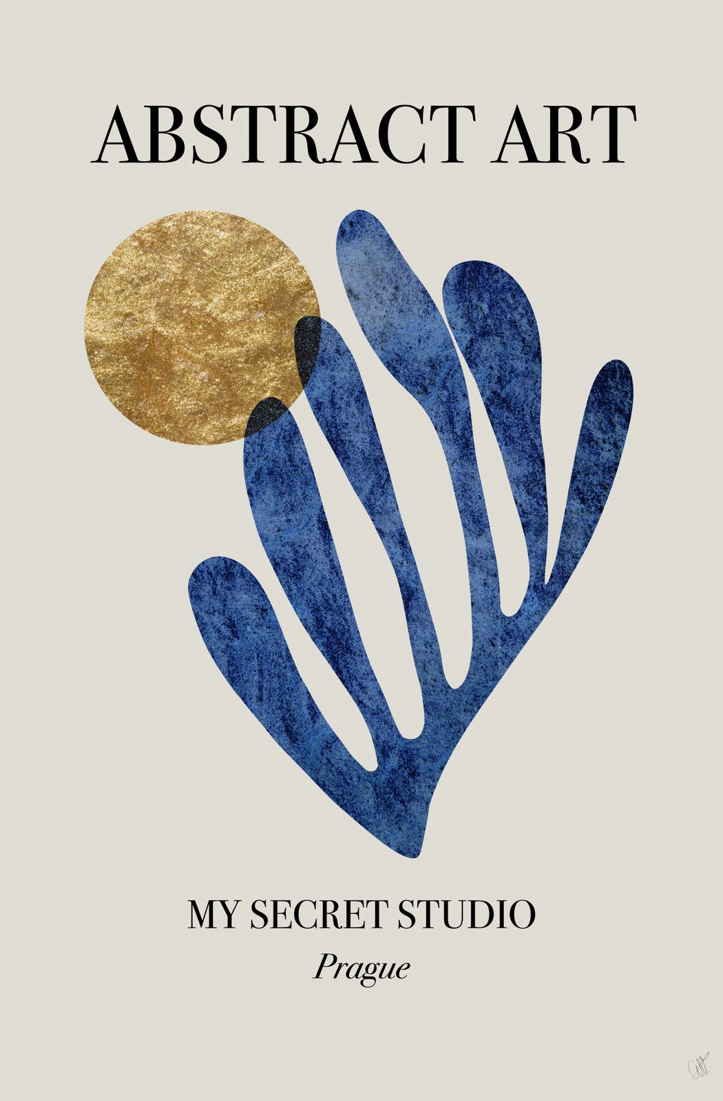 Poster - Abstrakt Konst My Secret Studio