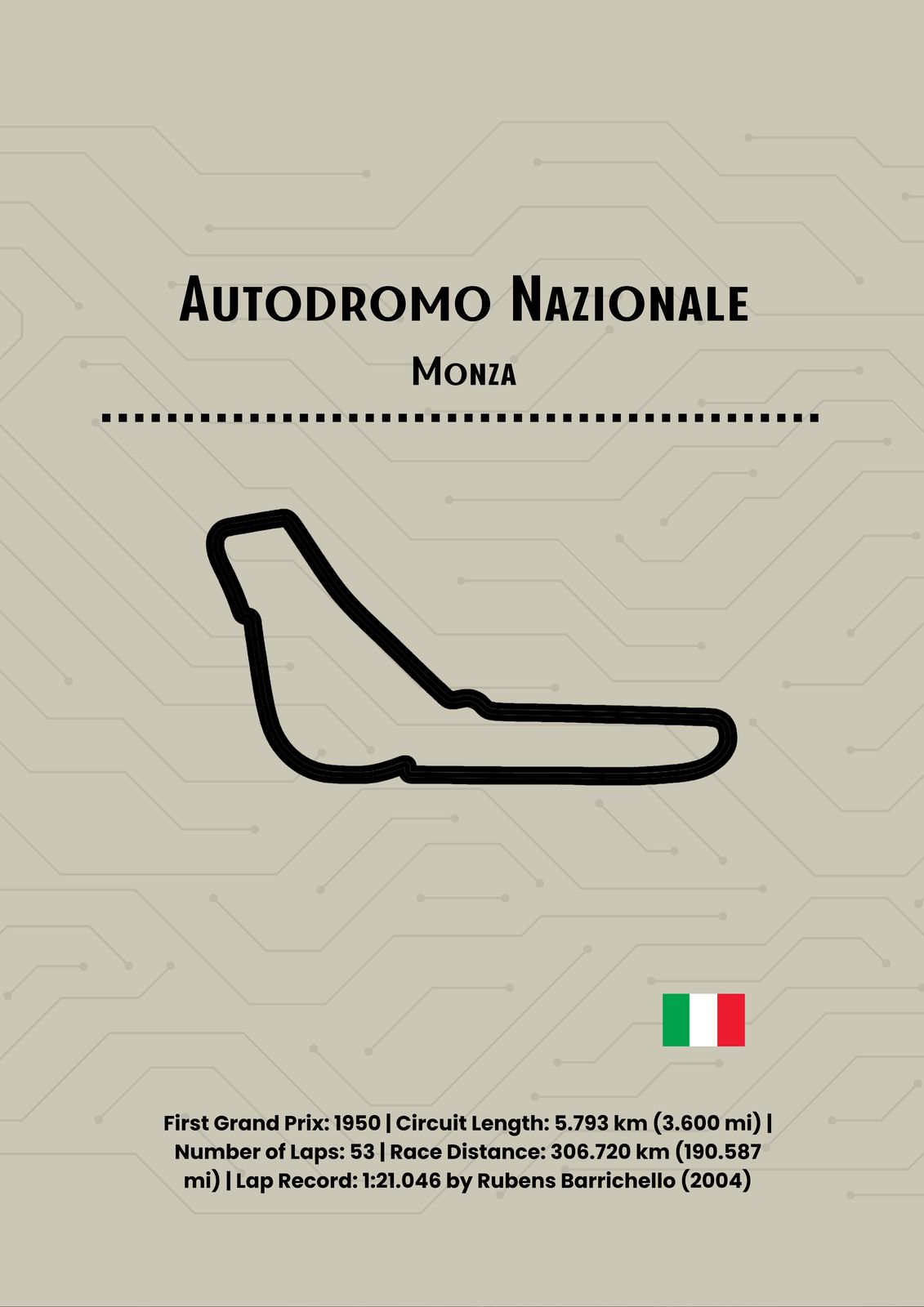 Poster - Monza Circuit Design