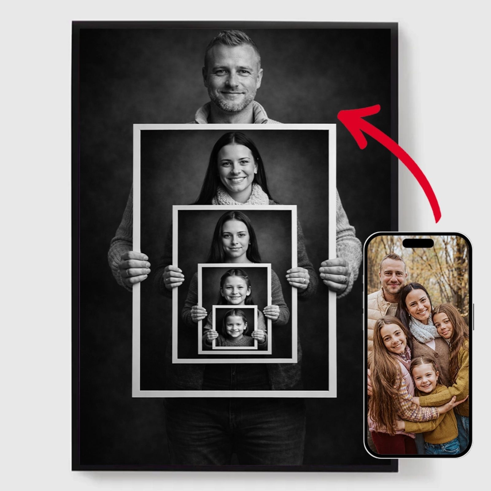 Personlig Poster - Bild i Bild - AI Poster