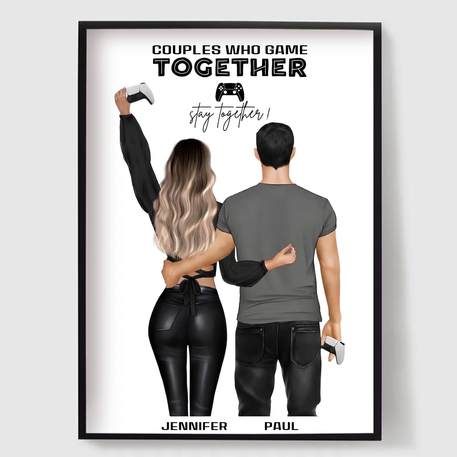 Personlig Poster - Gamer Par Poster