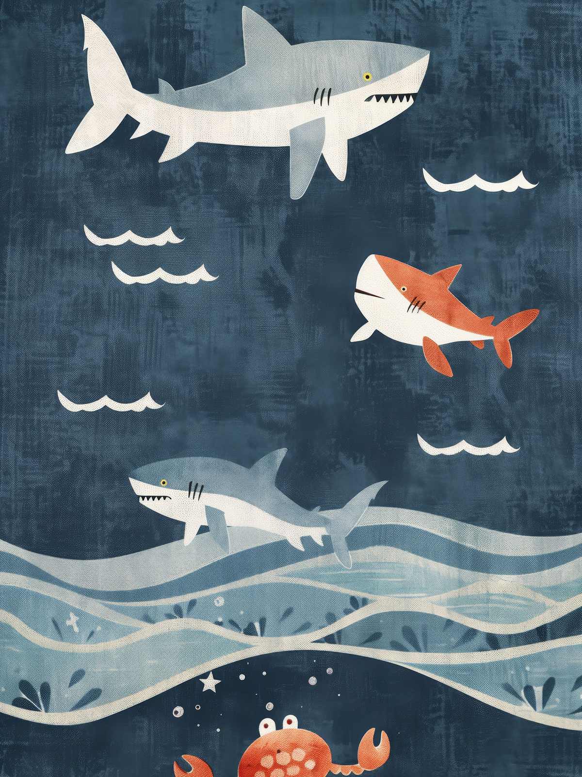 Poster - Underwater Sharks
