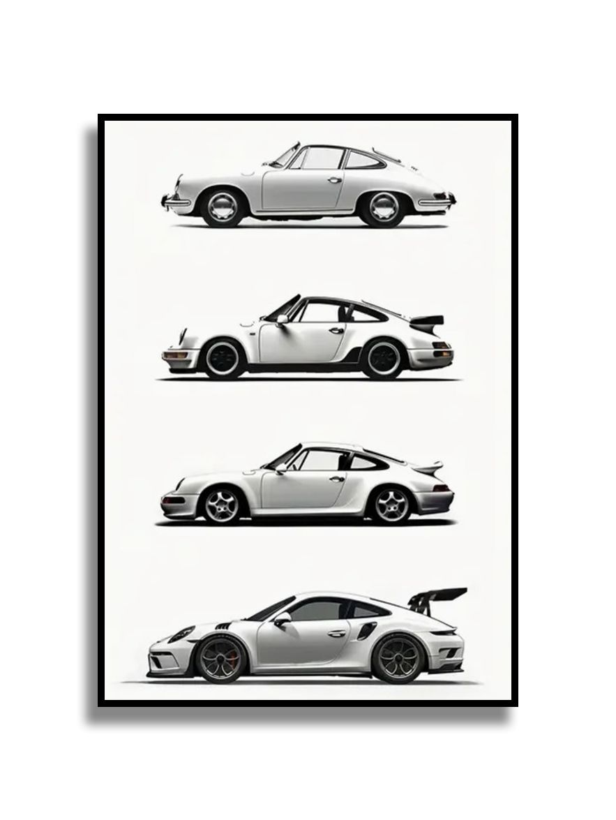Poster - Klassiska Bilmodeller