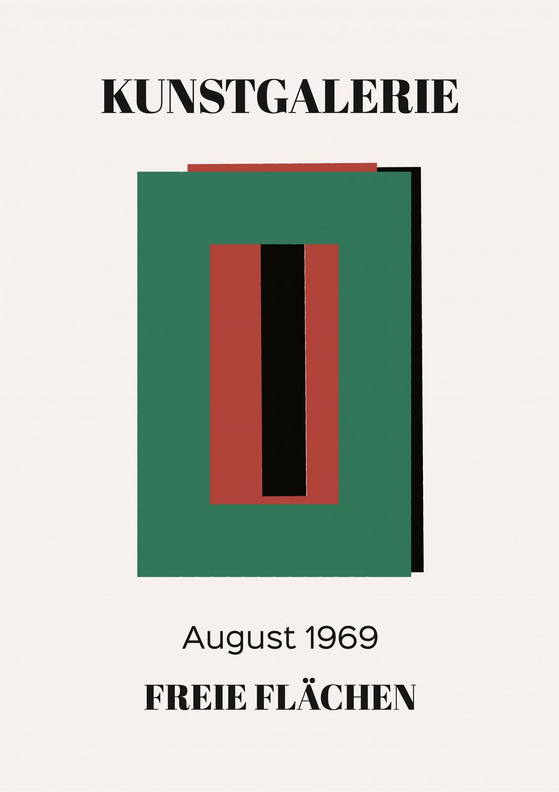 Poster - Kunstgalerie Augusti 1969
