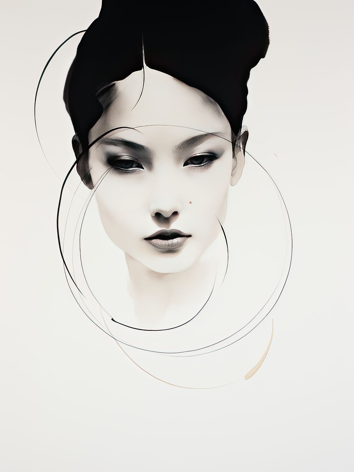 Poster - Modern ansiktsskiss