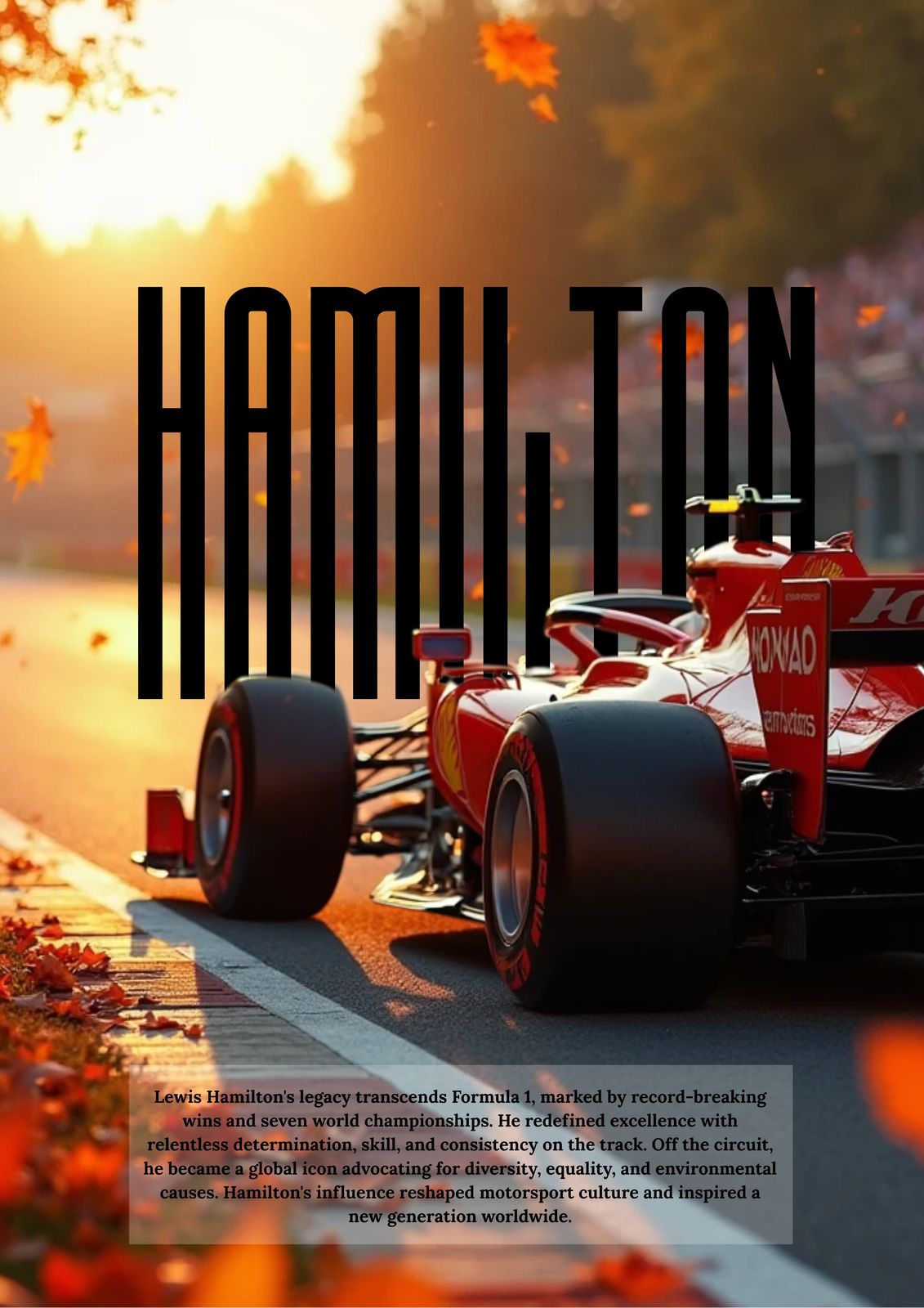 Poster - Hamilton Formel 1