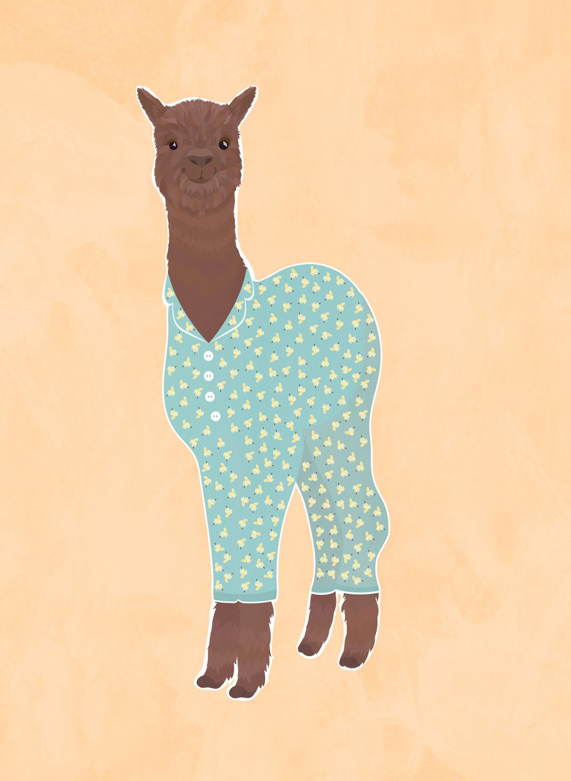 Poster - Llama i Pyjamas