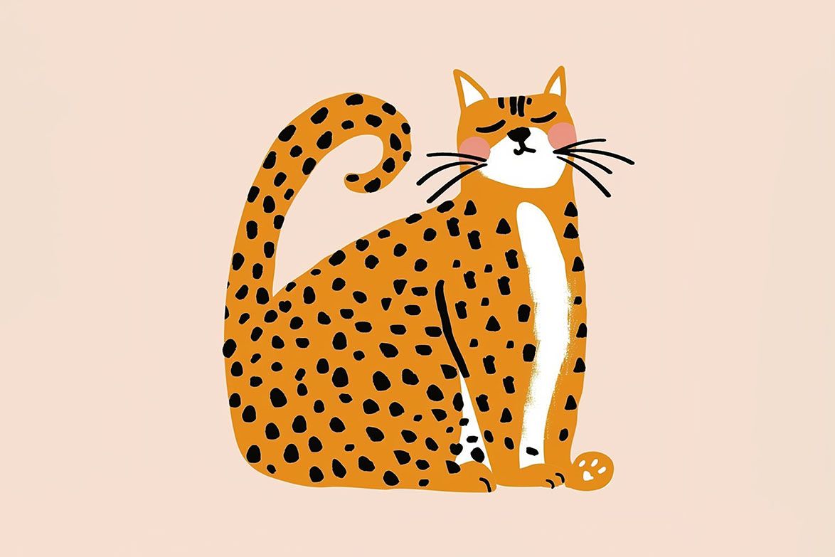 Poster - Lekfull Katt