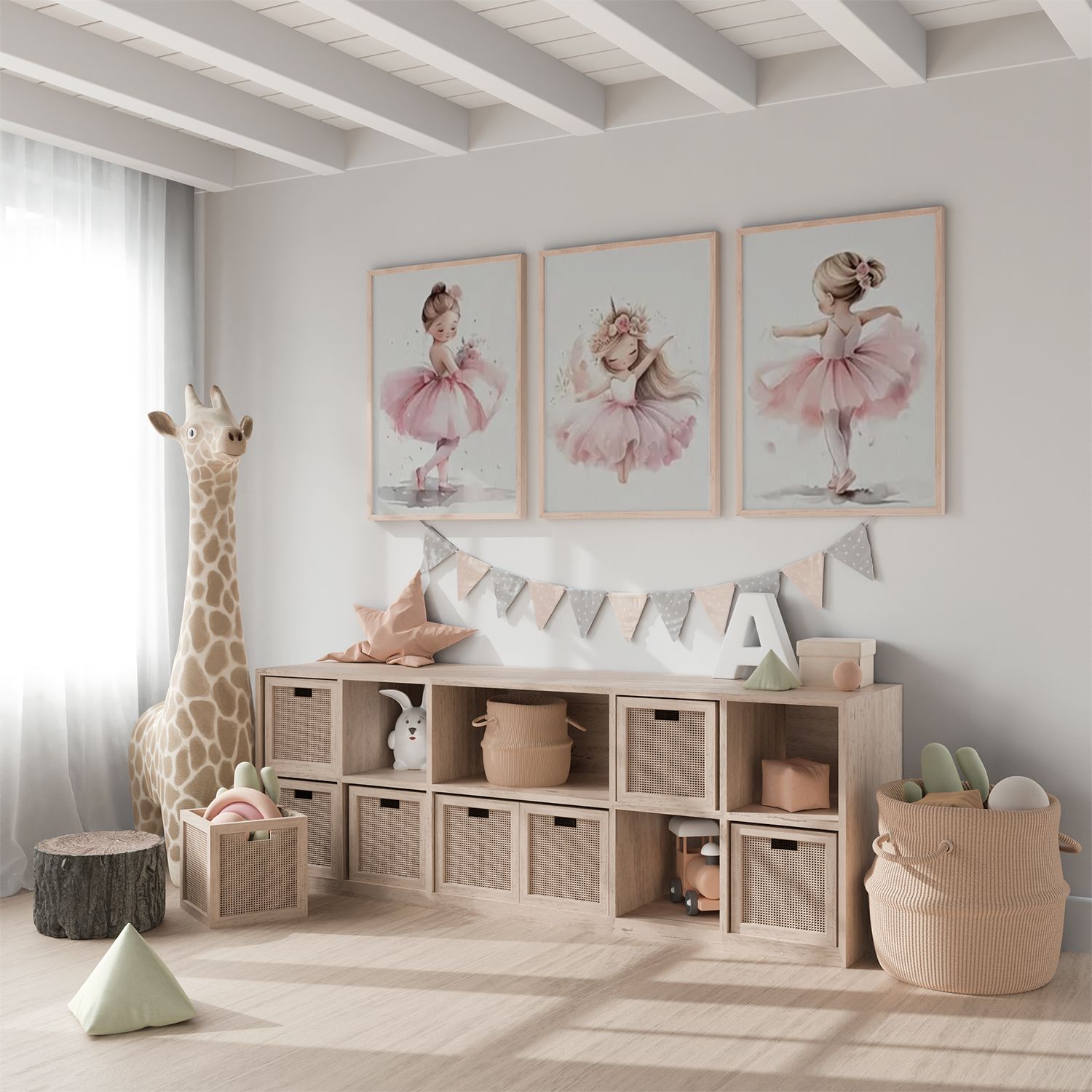 Poster - Dansande ballerina / Set av 3