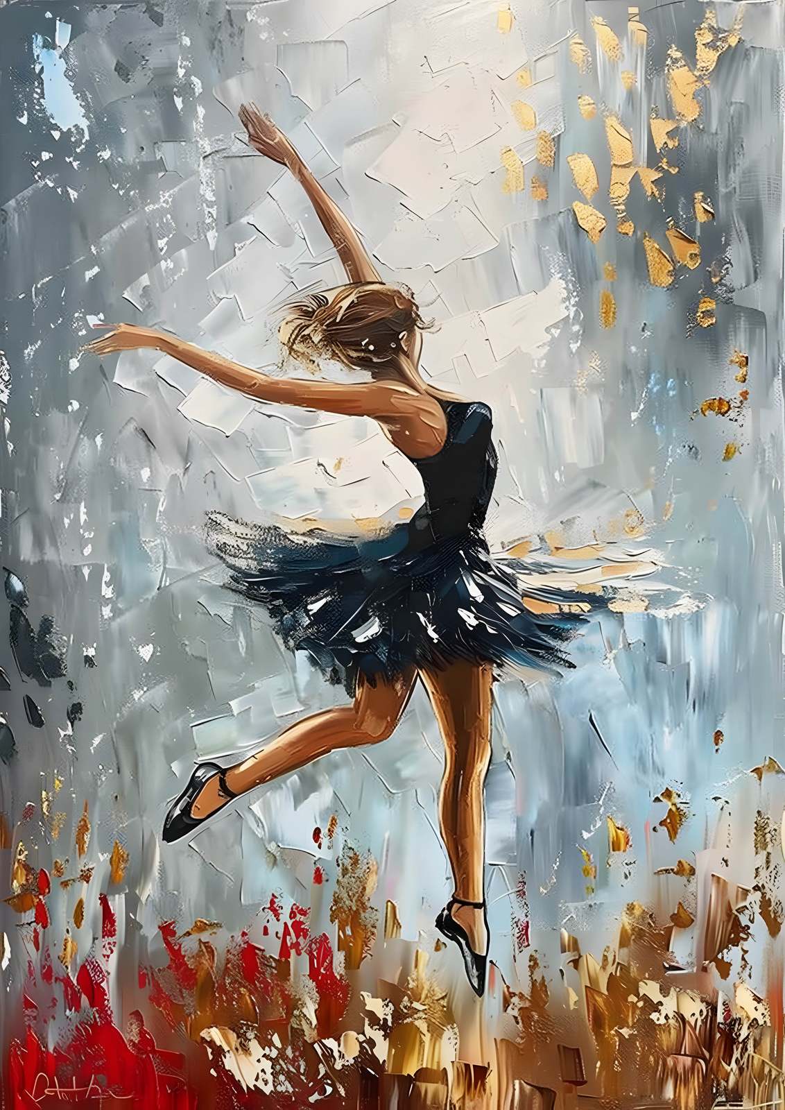 Poster - Dansande Ballerina