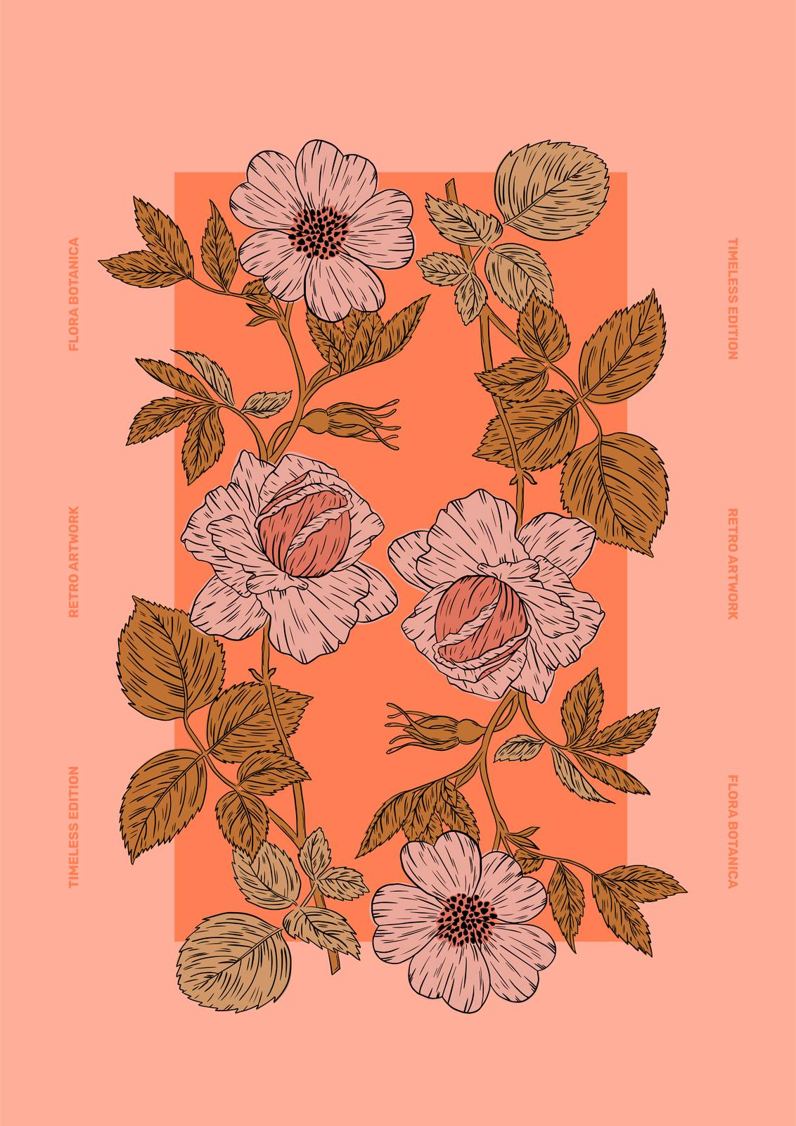 Poster - Flora Botanica Timeless / Set om 3