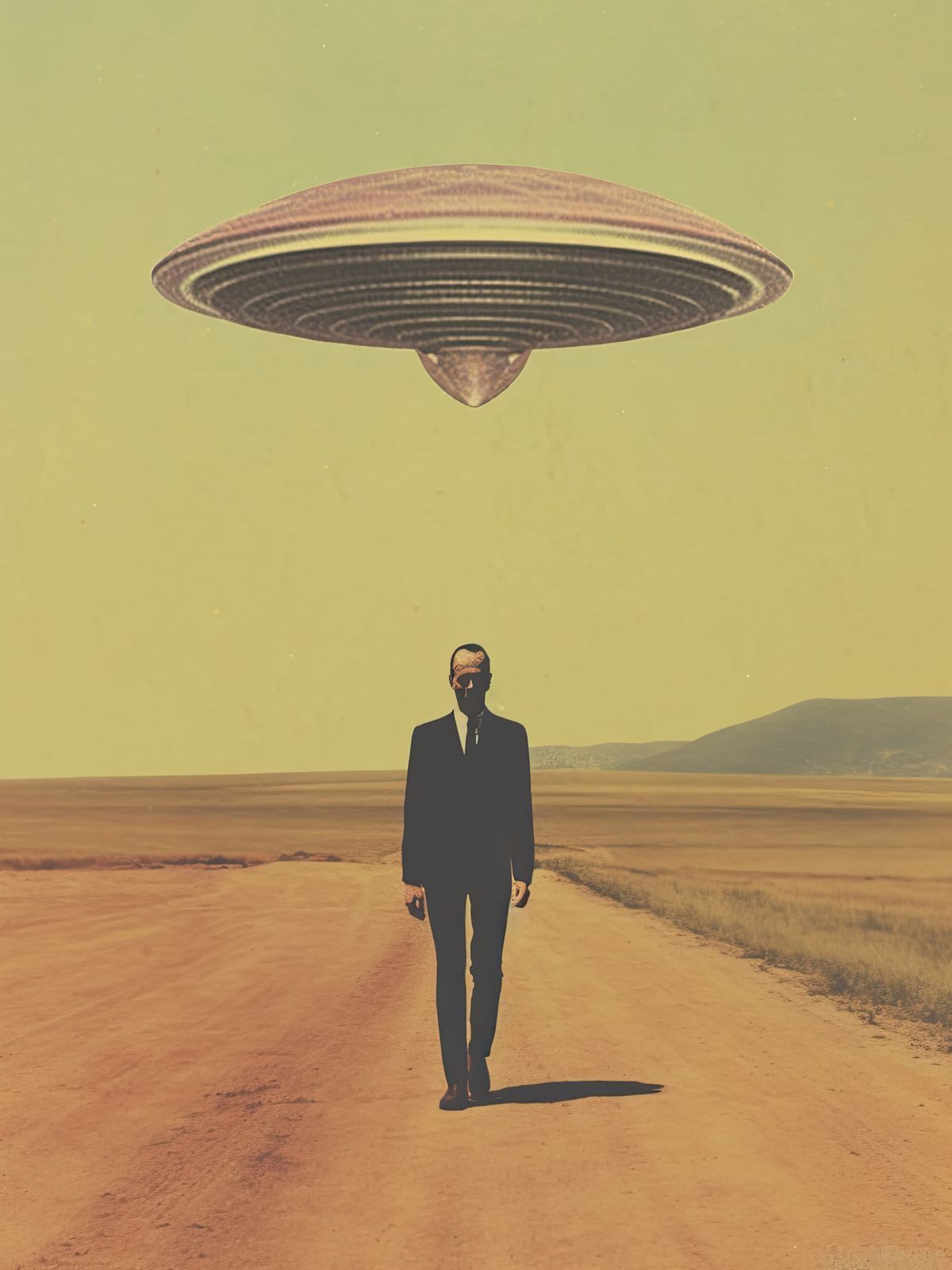Poster - Surrealistiskt UFO-möte